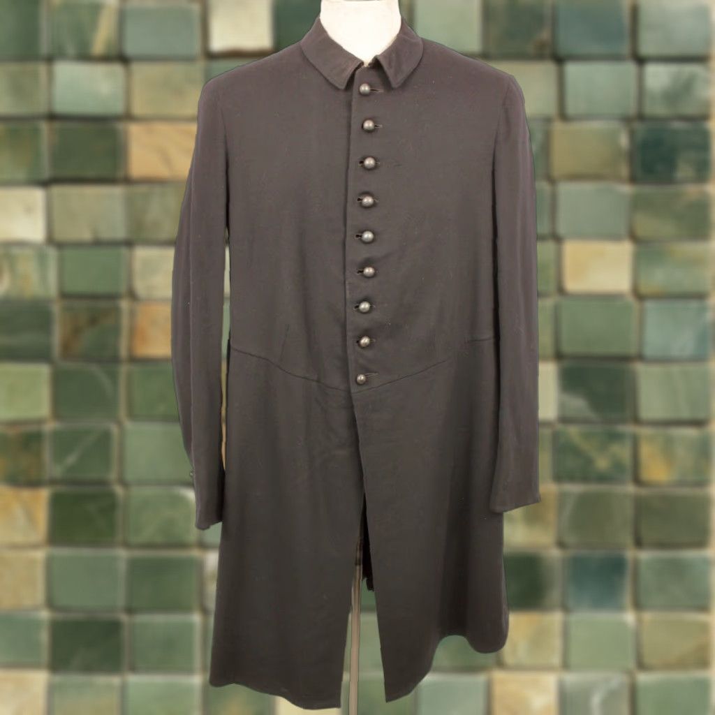 Vintage VINTAGE Edwardian Frock Coat Men’s Wool Black Long Size M Size US M / EU 48-50 / 2 - 1 Thumbnail