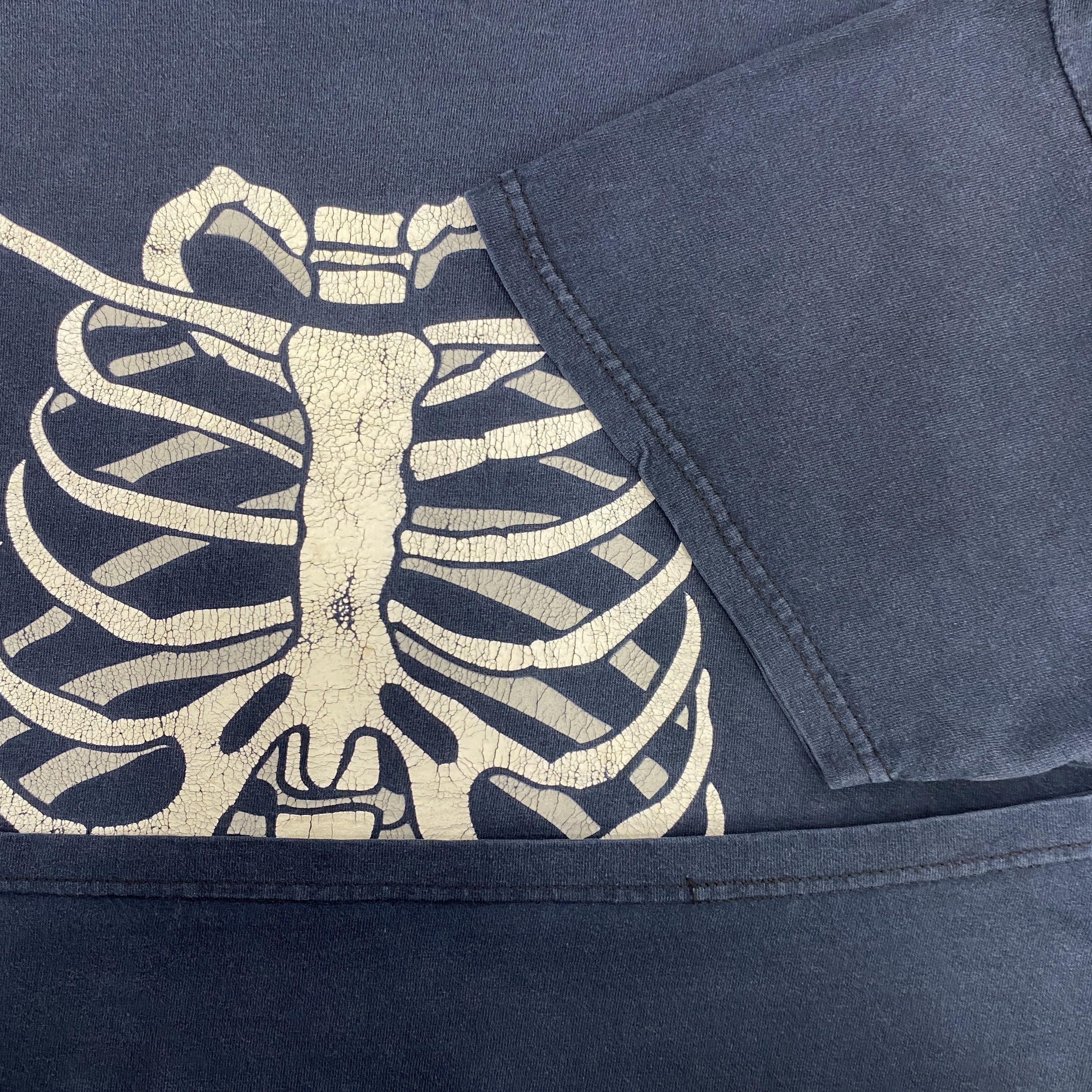 Fruit Of The Loom Halloween Skeleton Rib Cage Xray Front Tshirt - I036 Size US XL / EU 56 / 4 - 7 Thumbnail