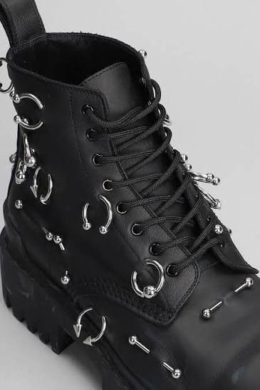 Balenciaga Pierced Strike Distressed Boots Size US 11 / EU 44 - 4 Thumbnail