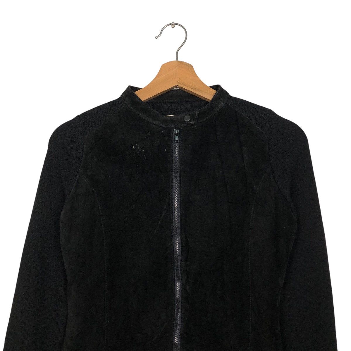 Japanese Brand 📌Cropped Zipper Biker Jacket Torrazzo Donna Size US M / EU 48-50 / 2 - 4 Thumbnail
