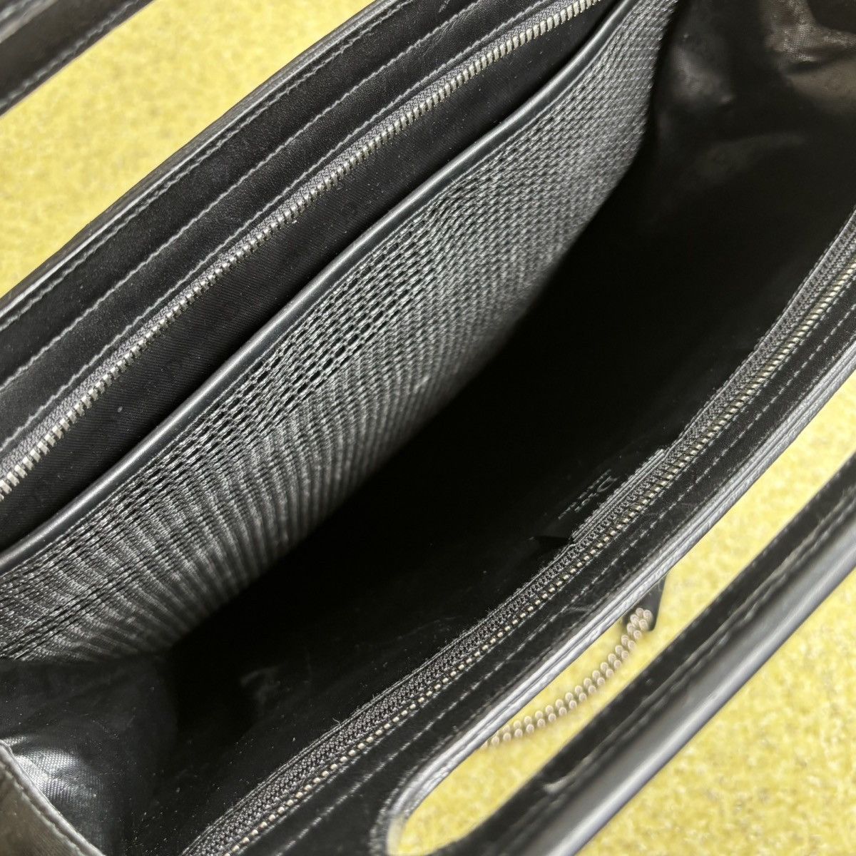 Dior × Hedi Slimane Strip SS04 Coated Canvas Chain Bag Size ONE SIZE - 6 Thumbnail