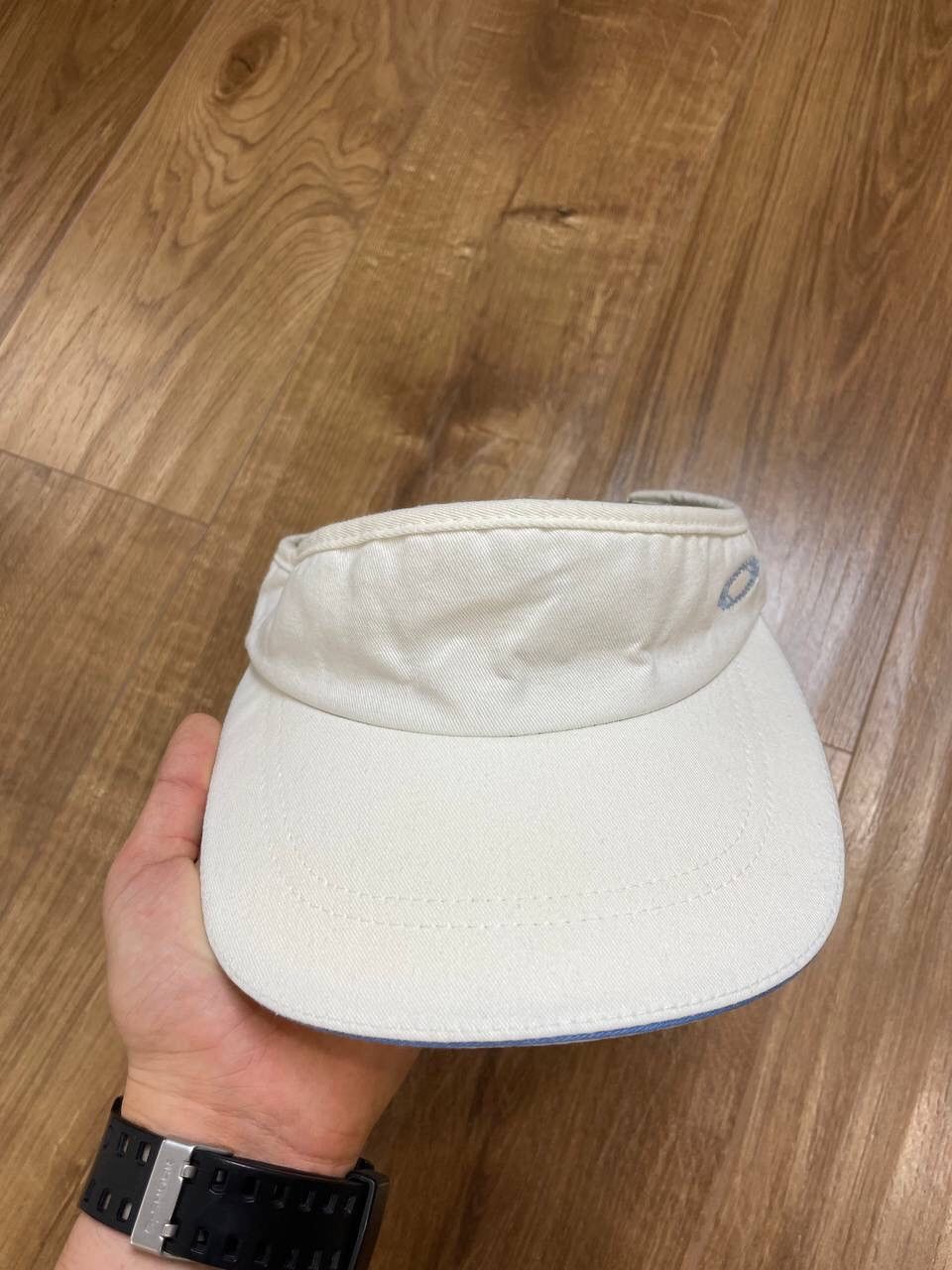 Oakley × Vintage Vintage Oakley 90’s Y2K Style White Tennis Cap Hat Surf Size ONE SIZE - 8 Thumbnail