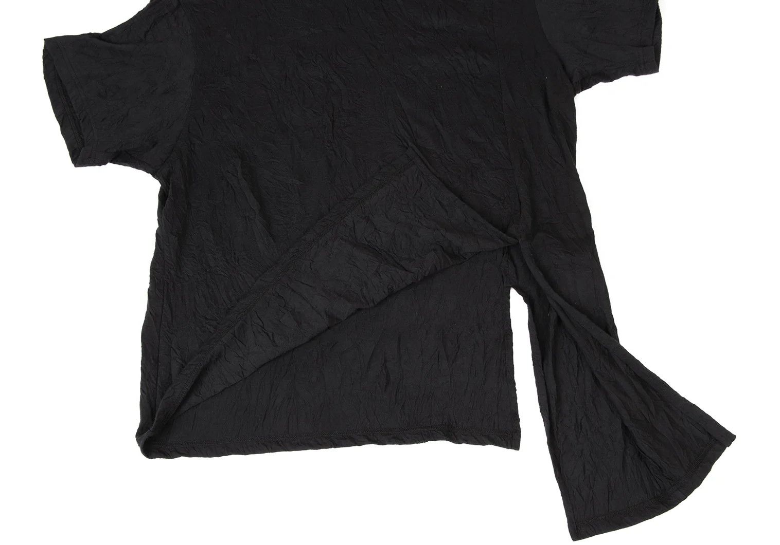 Yohji Yamamoto Washed Slit T-Shirt in Black, Size 3 Size US L / EU 52-54 / 3 - 7 Thumbnail
