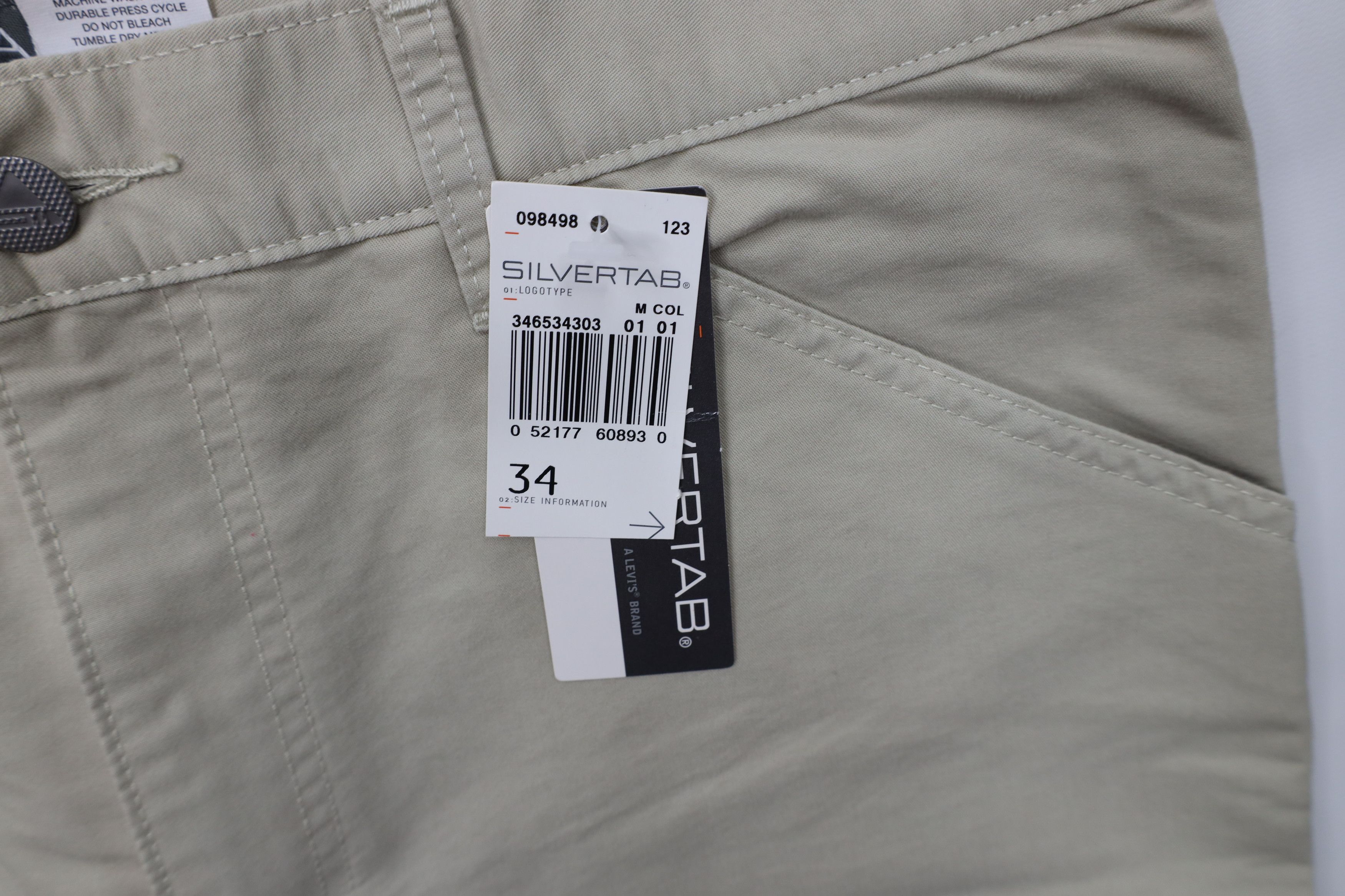 Levi's Deadstock Vintage 90s Levis SilverTab Pocket Cargo Shorts Size US 34 / EU 50 - 6 Thumbnail