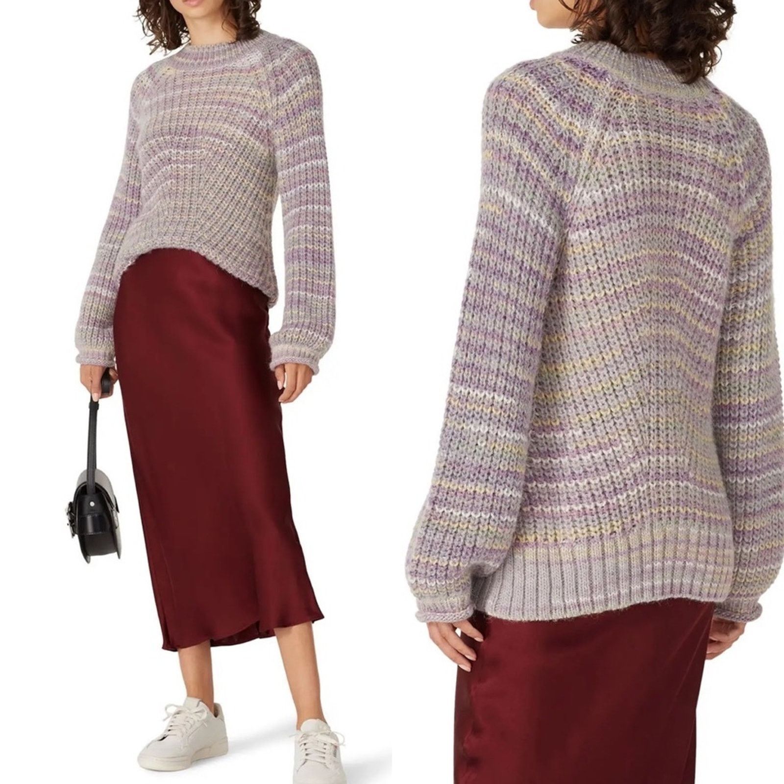 NICHOLAS New NICHOLAS Maliya Space Dyed Multi grey Sweater sz M Size M / US 6-8 / IT 42-44 - 1 Thumbnail