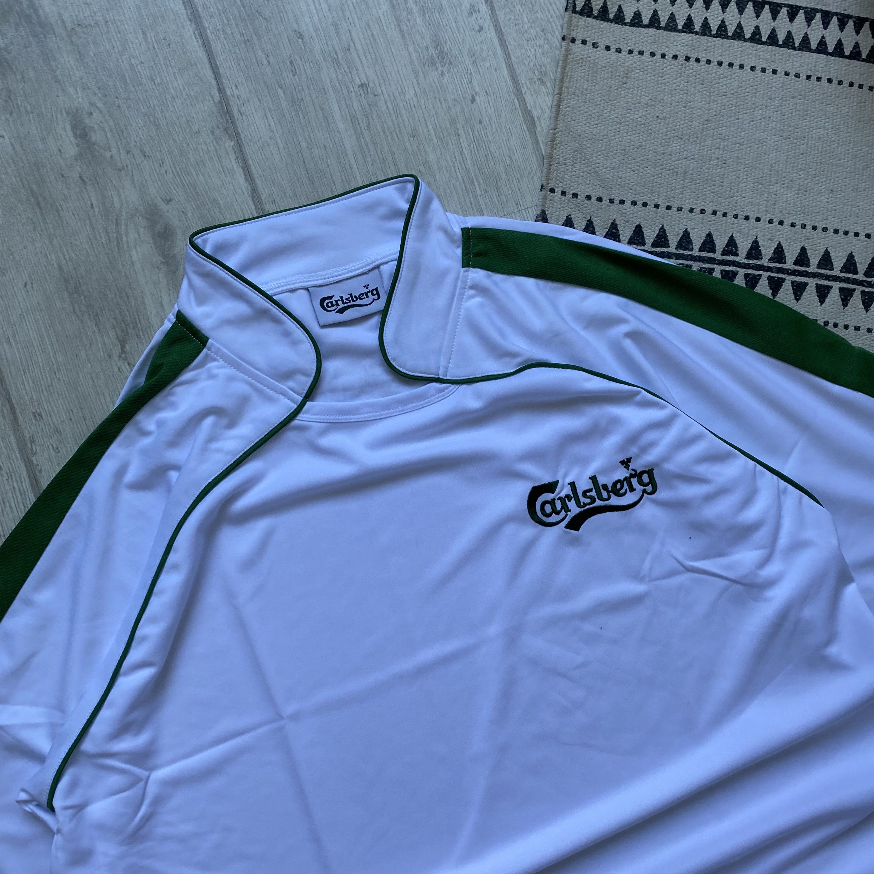 Reebok 🍺 Blockore Vintage England Carlsberg Jersey Soccer Rugby Size US L / EU 52-54 / 3 - 2 Thumbnail