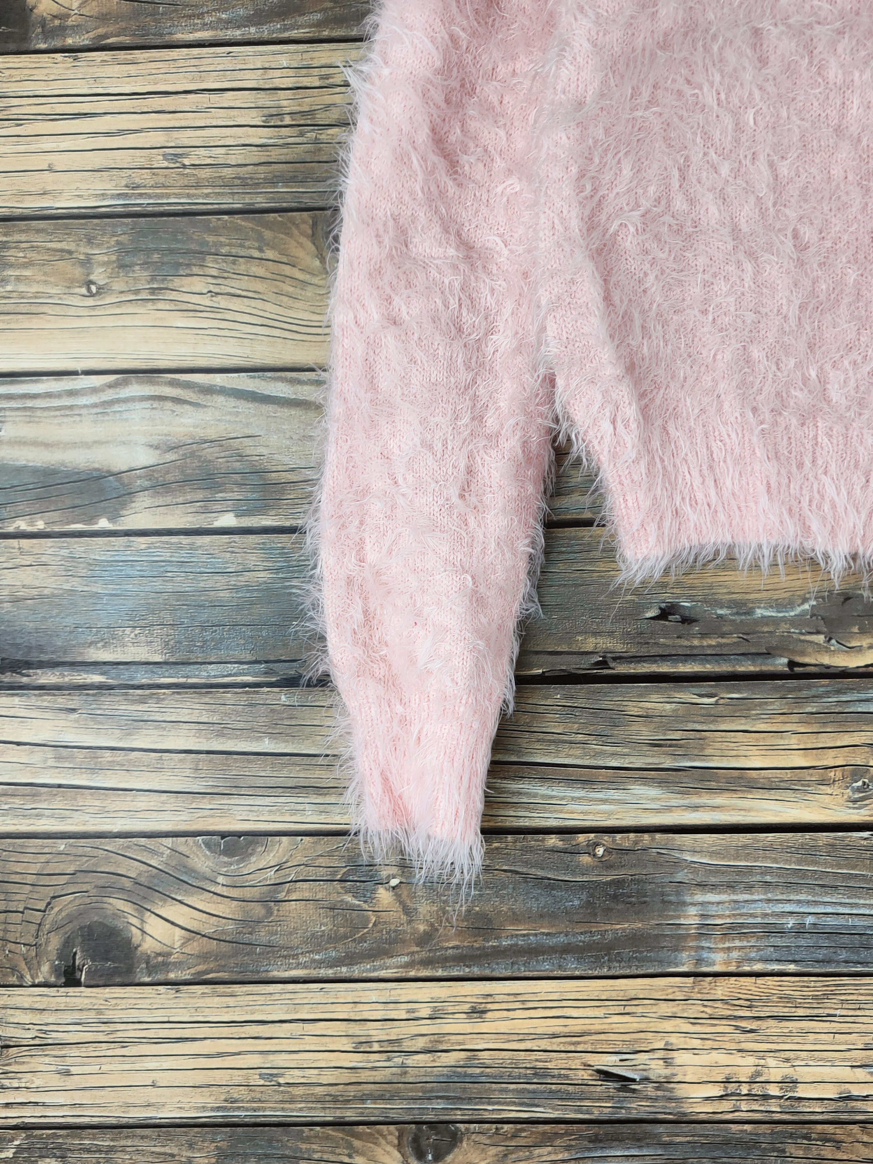 Japanese Brand DL Sorridere-Hello Kitty Peach Fur Mohair Knitwear #46-554 Size S / US 4 / IT 40 - 4 Thumbnail