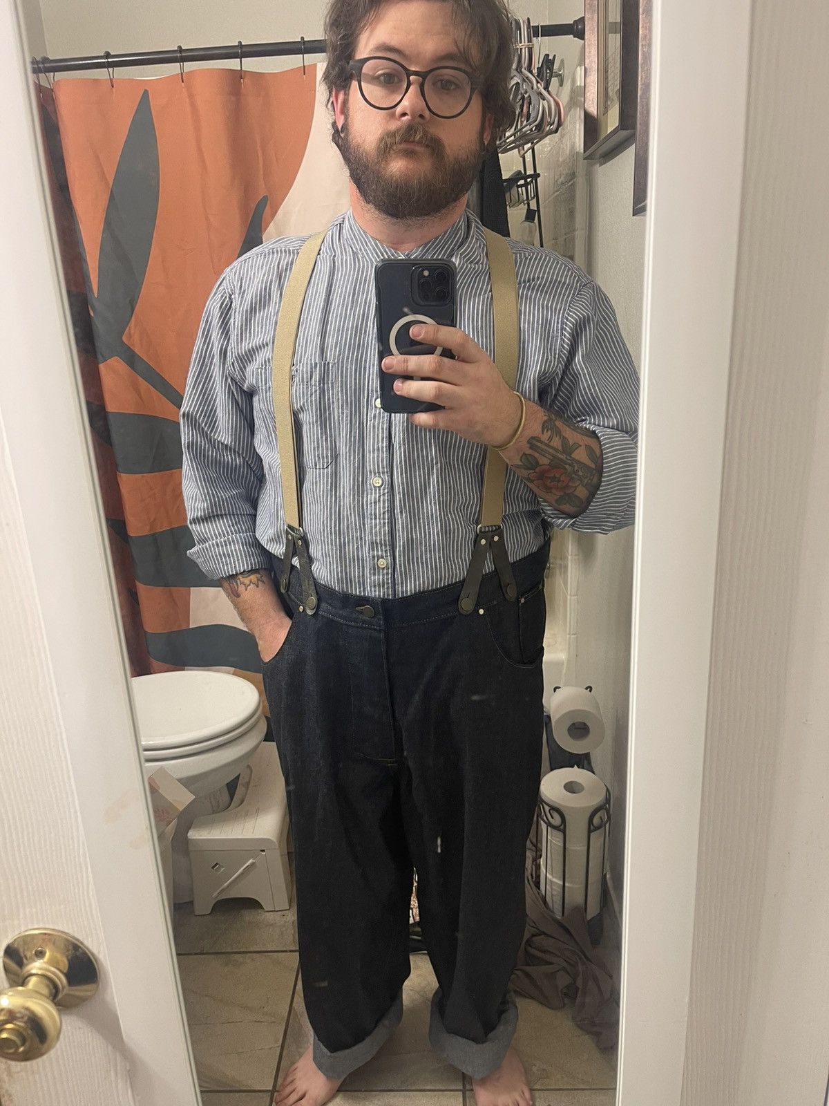 Other Lone Chap Denim high waisted denim trouser Size US 38 / EU 54 - 3 Thumbnail