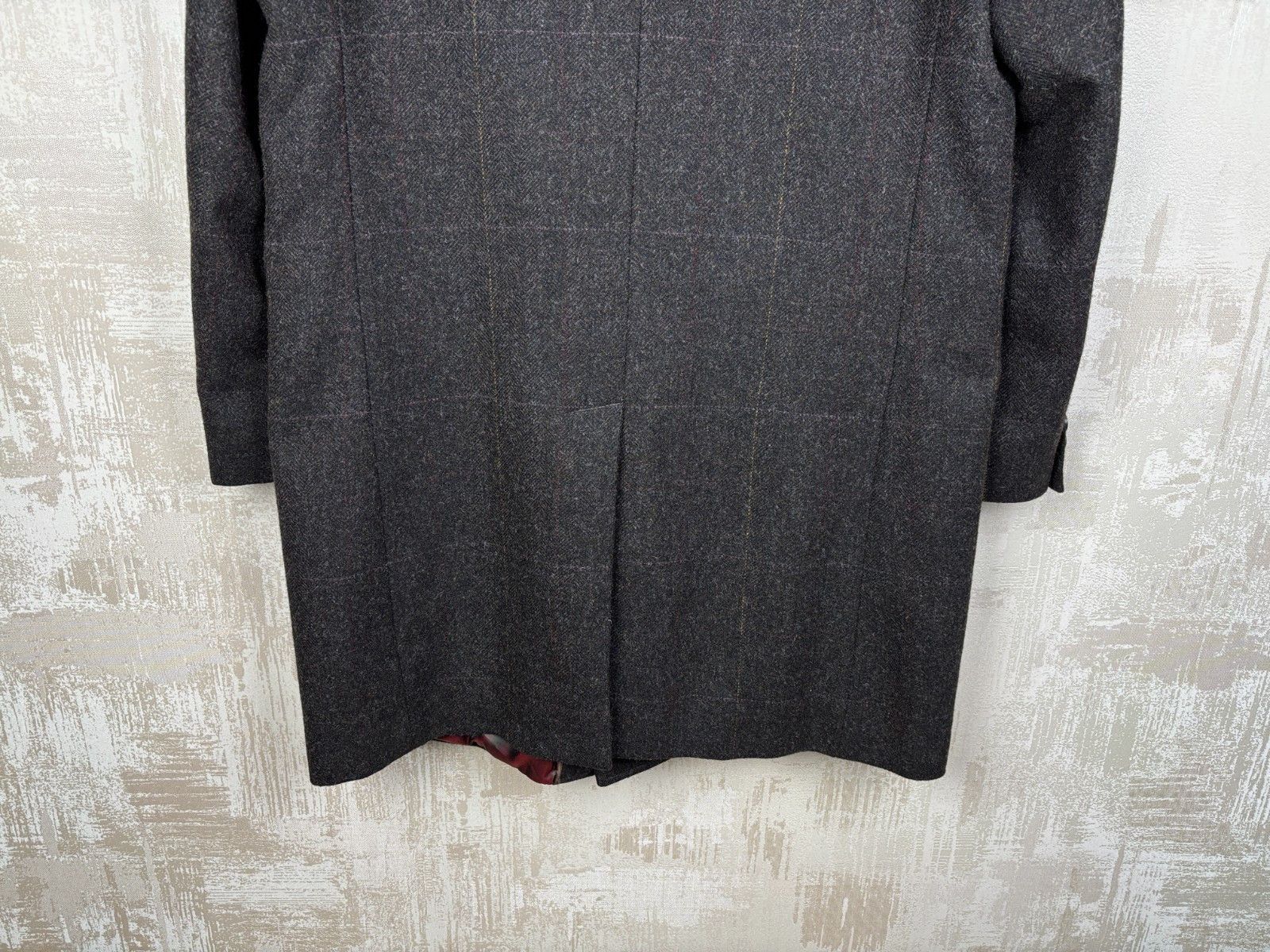 Marks & Spencer Blue Harbour M&S Yorkshire Tweed Moon Wool Coat Dark Brown Size US XL / EU 56 / 4 - 17 Thumbnail