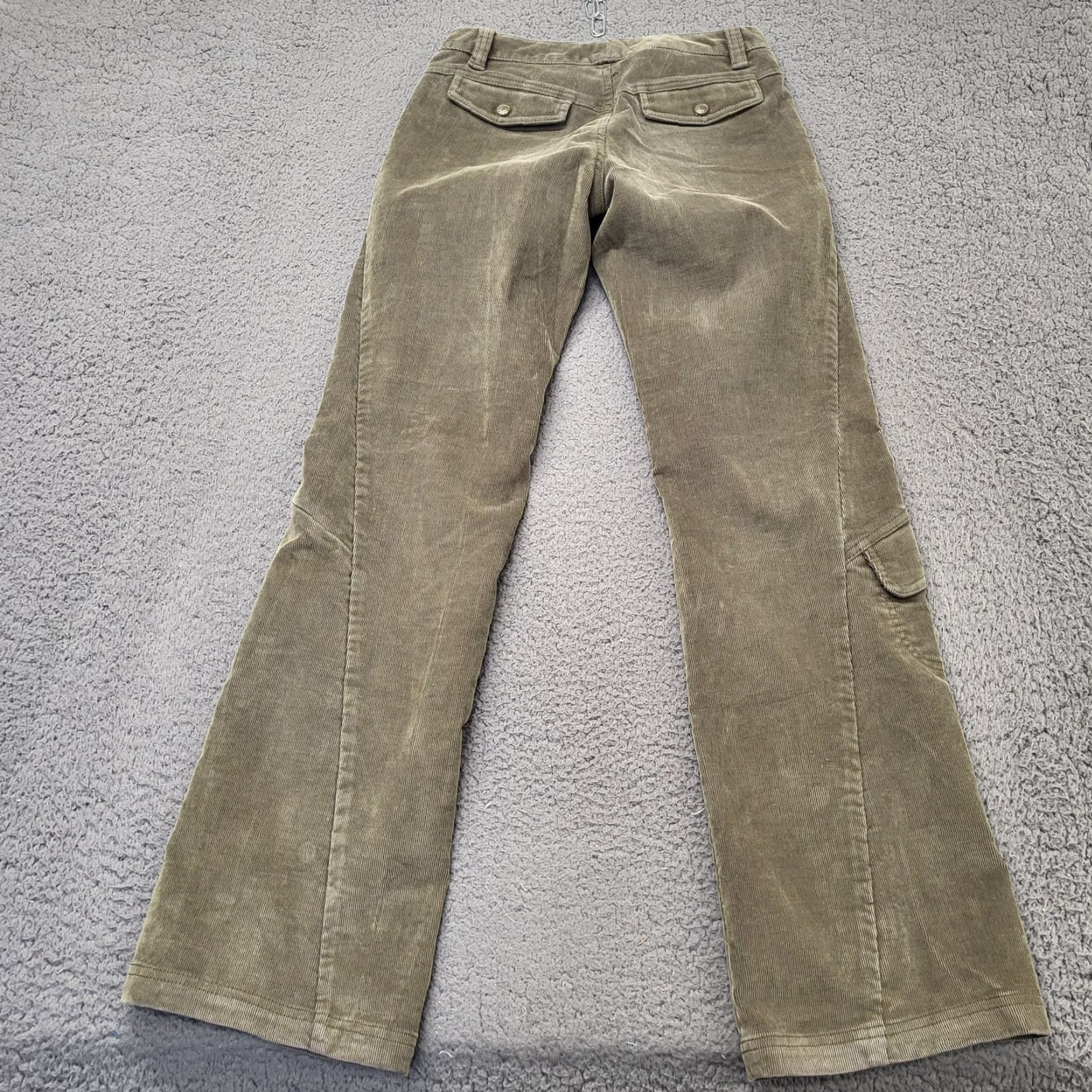Athleta Athleta Cargo Pants Womens 2 Brown Corduroy Flare Pockets Moto Slim City 2XS Womens Size 24" / US 00 / IT 34 - 6 Thumbnail