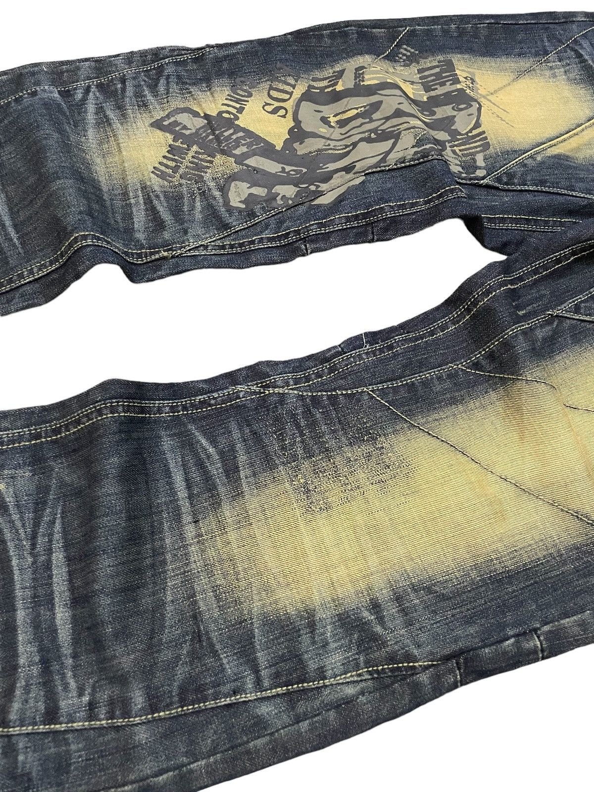 Hysteric Glamour × LOWBOX × PPFM Junya Watanabe Balenciaga Style Mud Rust 3D Whisker Jeans Size US 32 / EU 48 - 11 Thumbnail