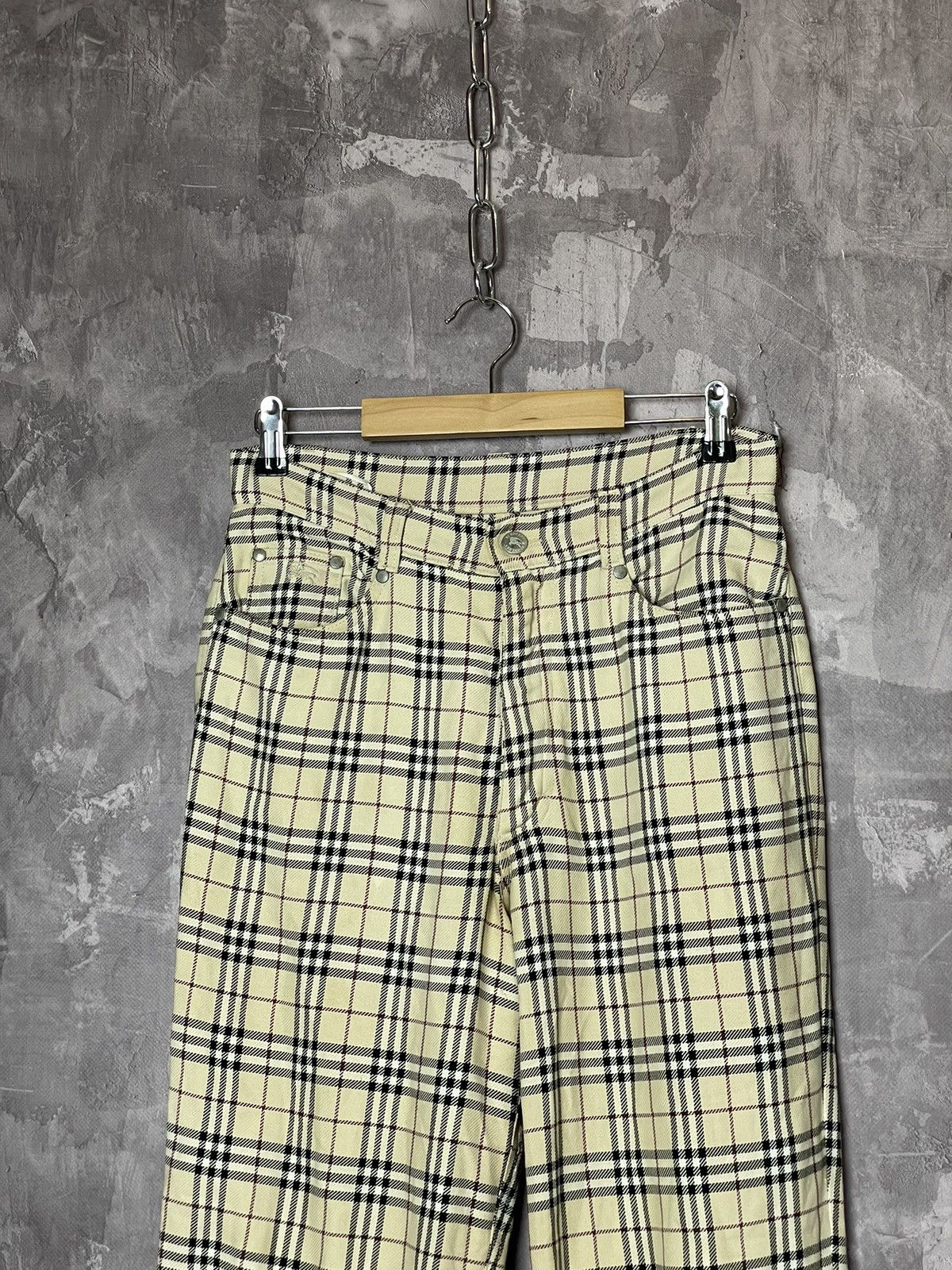 Burberry × Vintage Burberry nova check pants vintage full print Size 28" / US 6 / IT 42 - 2 Thumbnail