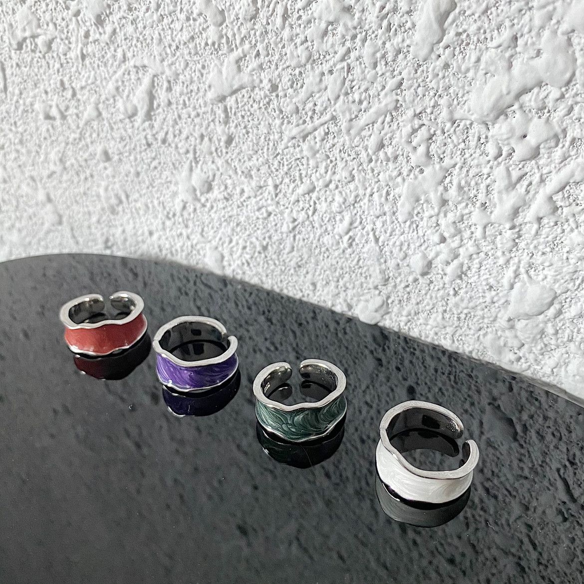 Jewelry Future Jewelry Rings Open Size Chrome Ring (Size 7-13) Size ONE SIZE - 4 Thumbnail