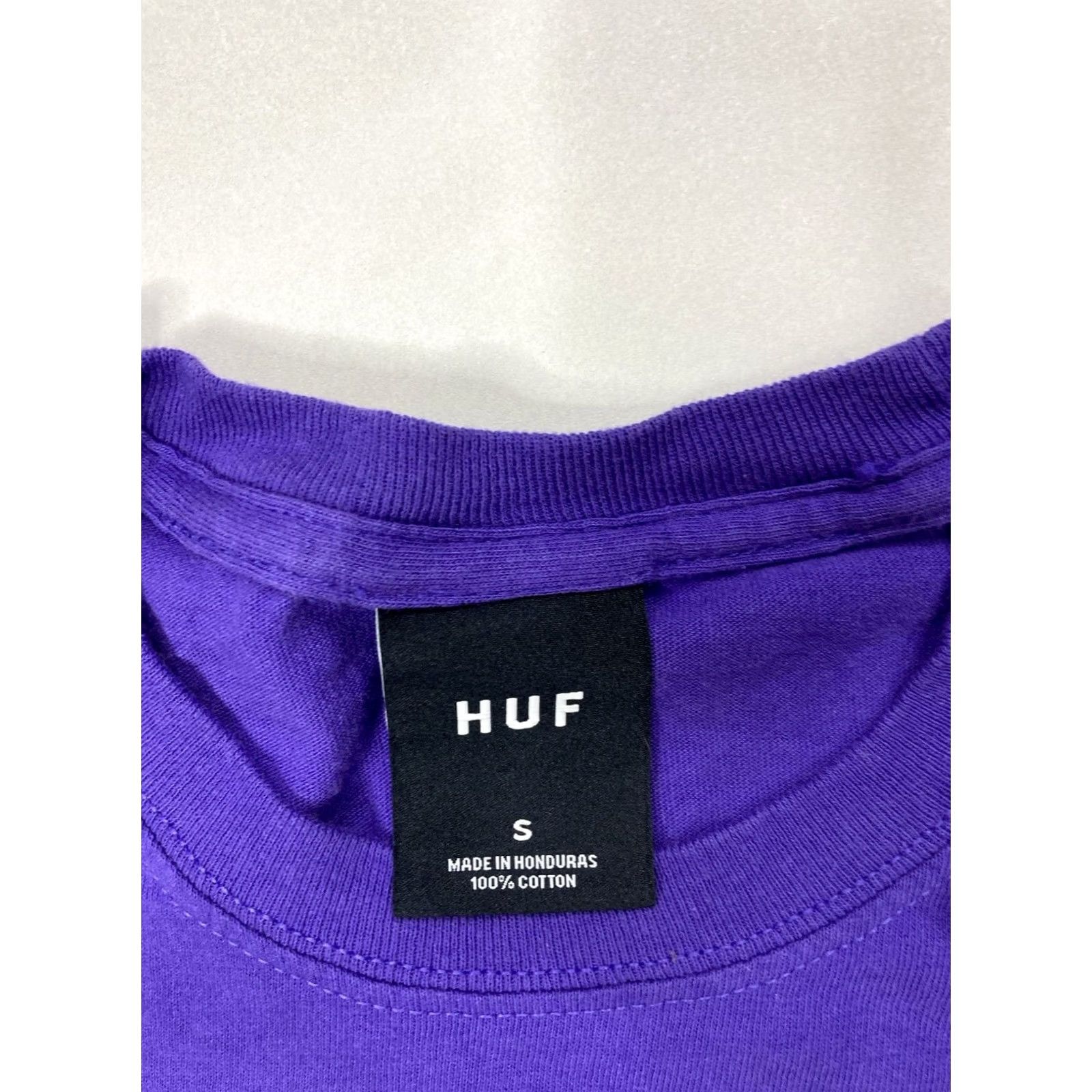 Huf VINTAGE HUF Logo Graphic T-shirt Men Small Purple Long Sleeve Size US S / EU 44-46 / 1 - 4 Thumbnail