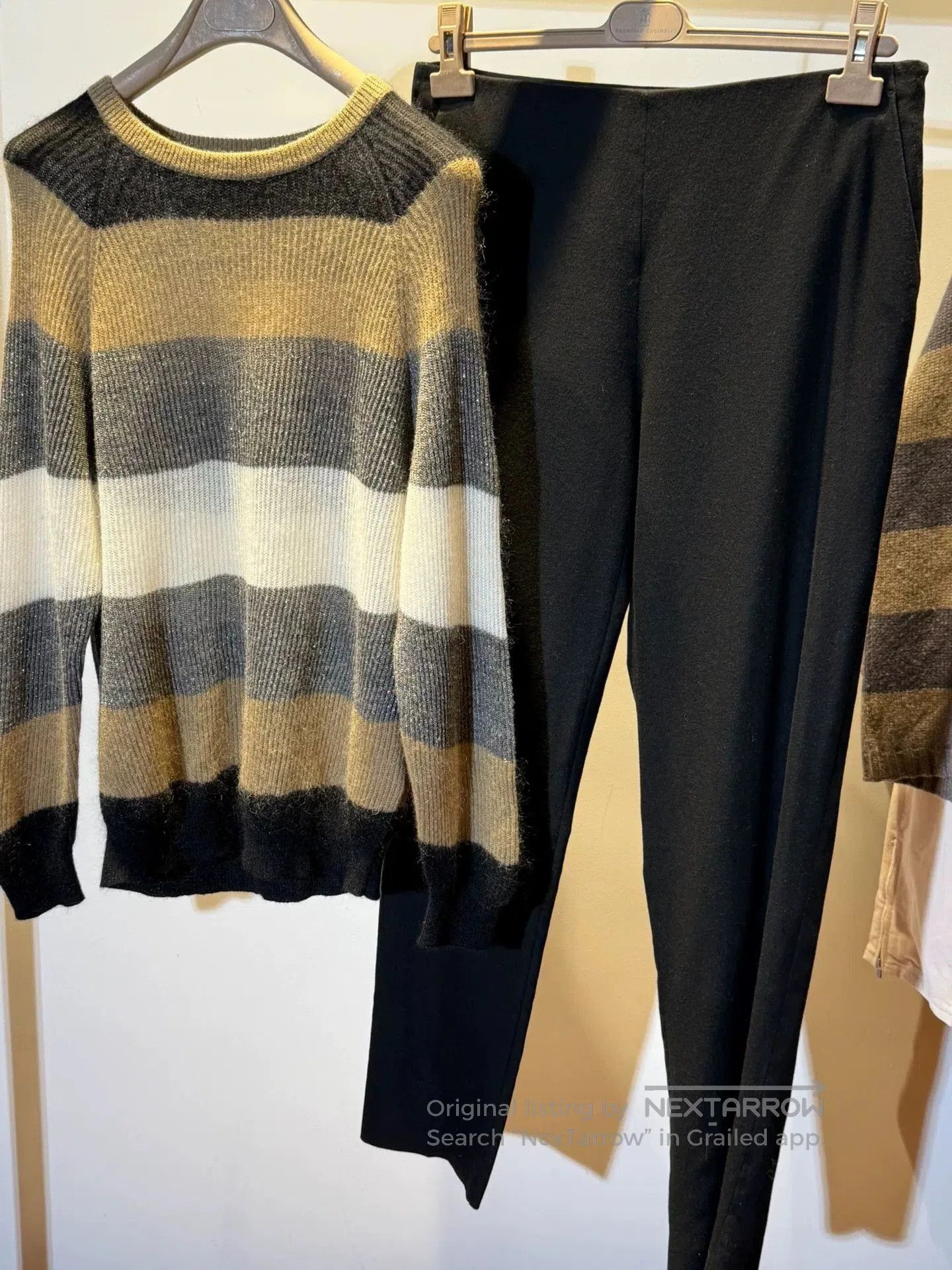 Hermes brunello cucinelli striped knit sweater and pants. Size US S / EU 44-46 / 1 - 1 Thumbnail
