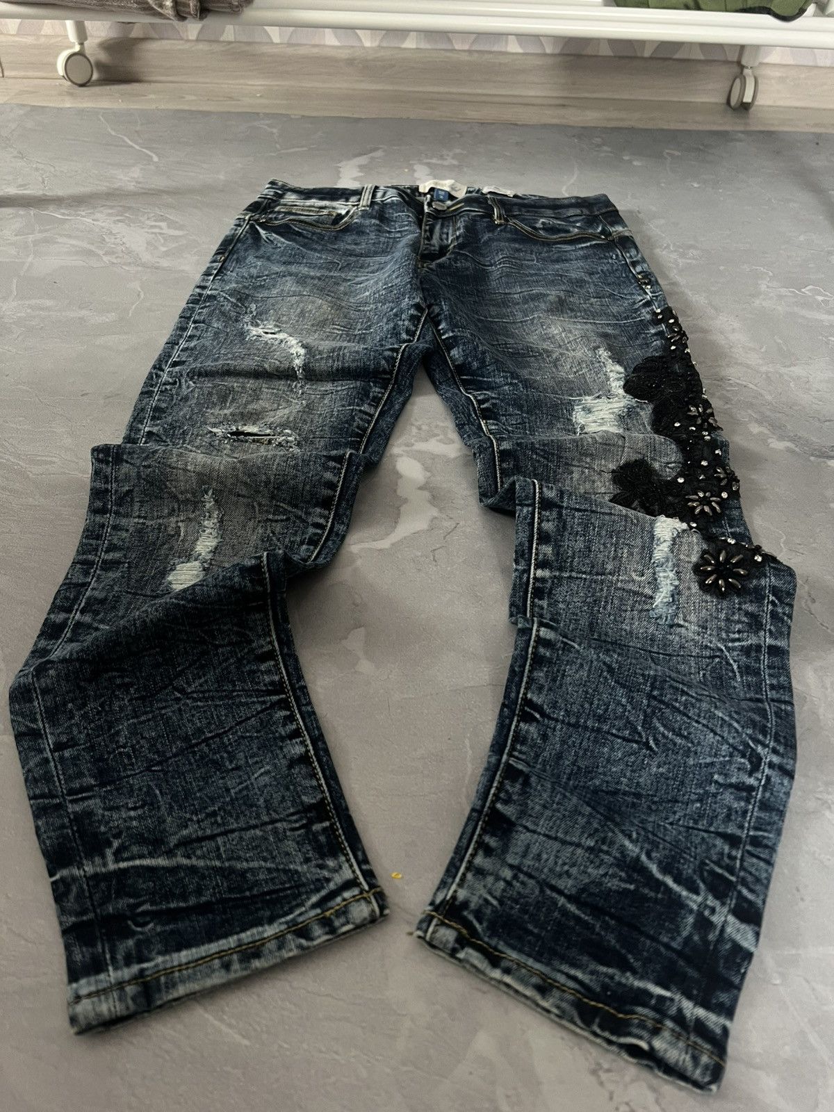 Japanese Brand Japanese Streetwear Glamour Slim / Dark Blue Archive Swag Size US 30 / EU 46 - 1 Thumbnail