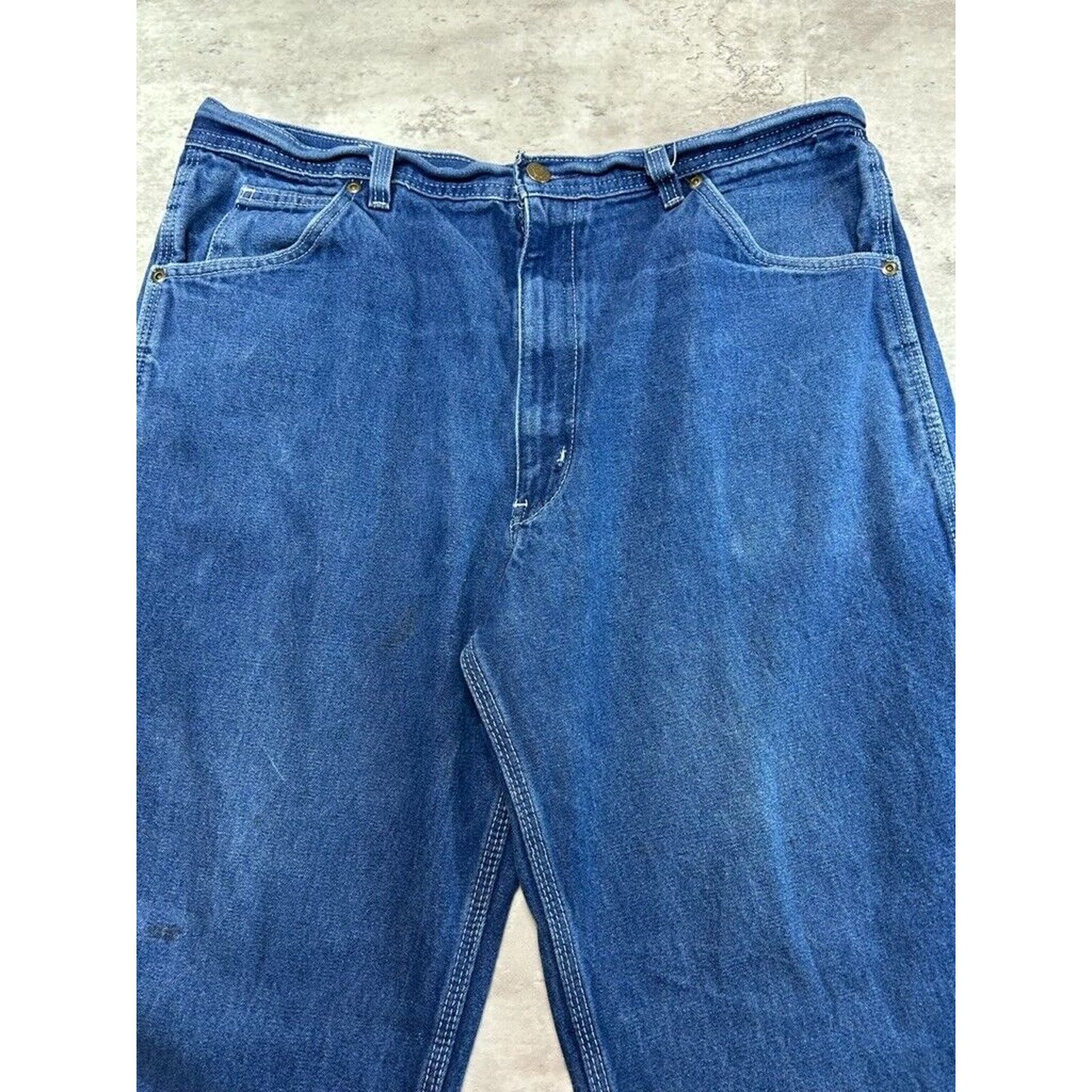 Other Vintage Key Work Wear Dark Wash Carpenter Pants Size 35 Blue Size US 35 - 4 Thumbnail