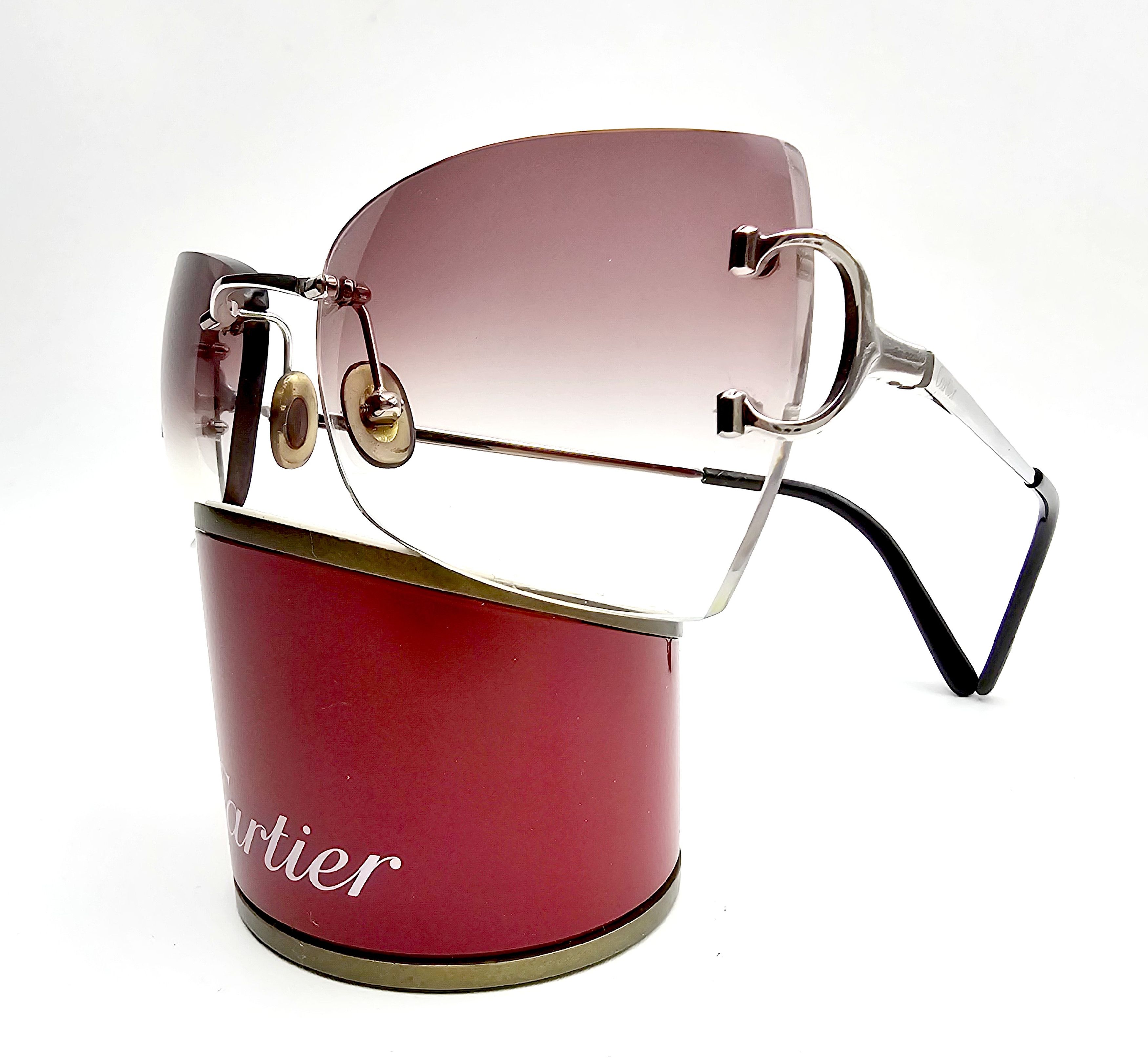 Cartier Cartier Big C Occhiali Silver Sunglasses Size ONE SIZE - 1 Thumbnail