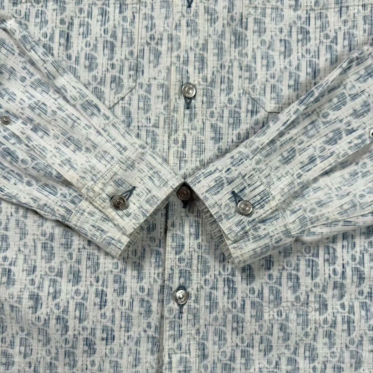 Dior Dior Oblique Blue Printed Shirt Jacket. Size US M / EU 48-50 / 2 - 4 Thumbnail