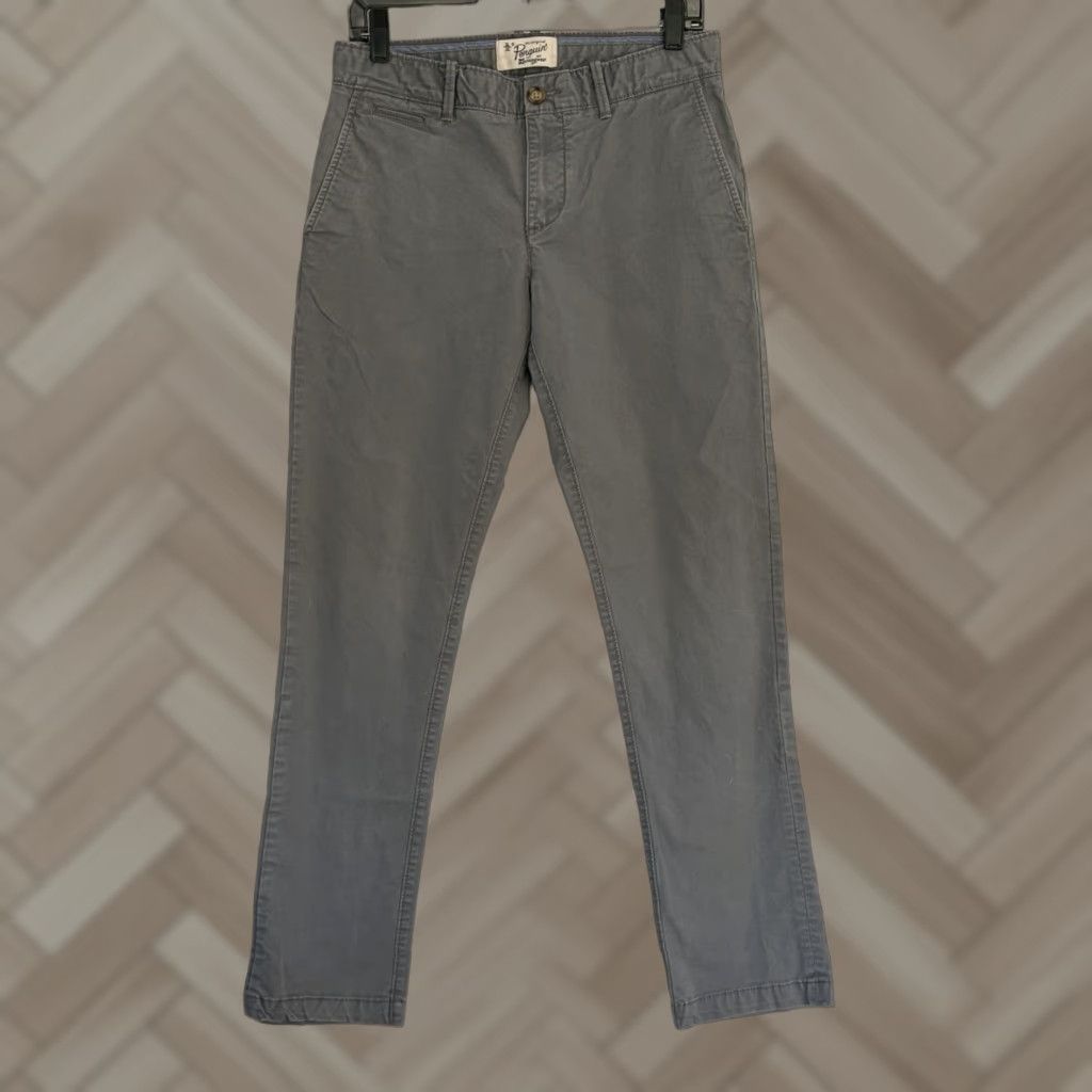 Original Penguin Original Penguin Mens Slim Fit Chino Pants 30x32 Gray Casual Pants Mens Slim Fit Chino Gray 30x32 Size US 30 / EU 46 - 1 Thumbnail