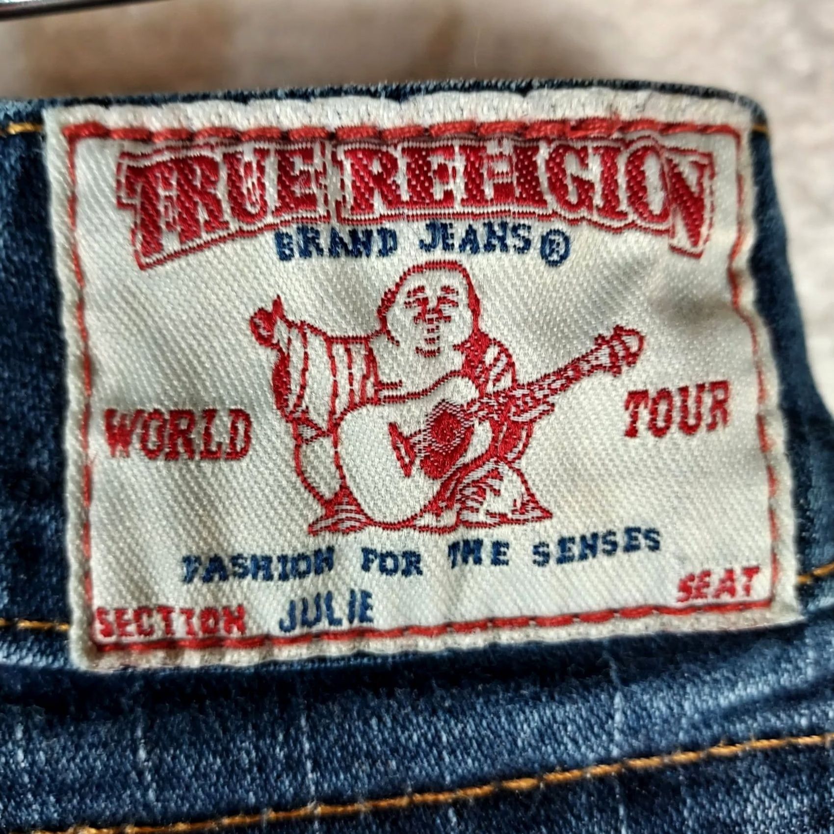 True Religion True Religion Women’s Jeans 28 Skinny Medium Wash Stretch Denim 5-Pocket Logo Low Rise Made in USA Size 28" / US 6 / IT 42 - 5 Thumbnail