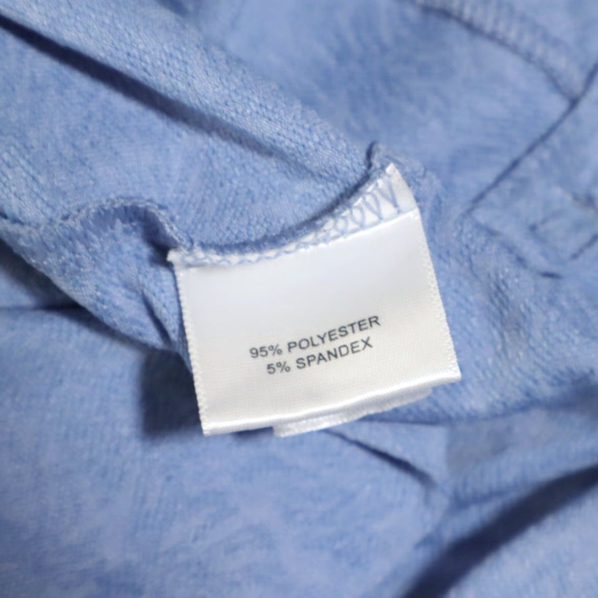 Peter Millar Peter Millar Crown Leaf Jacquard Stretch Solid Polo Shirt Blue Men's L Shirt Size US L / EU 52-54 / 3 - 7 Thumbnail