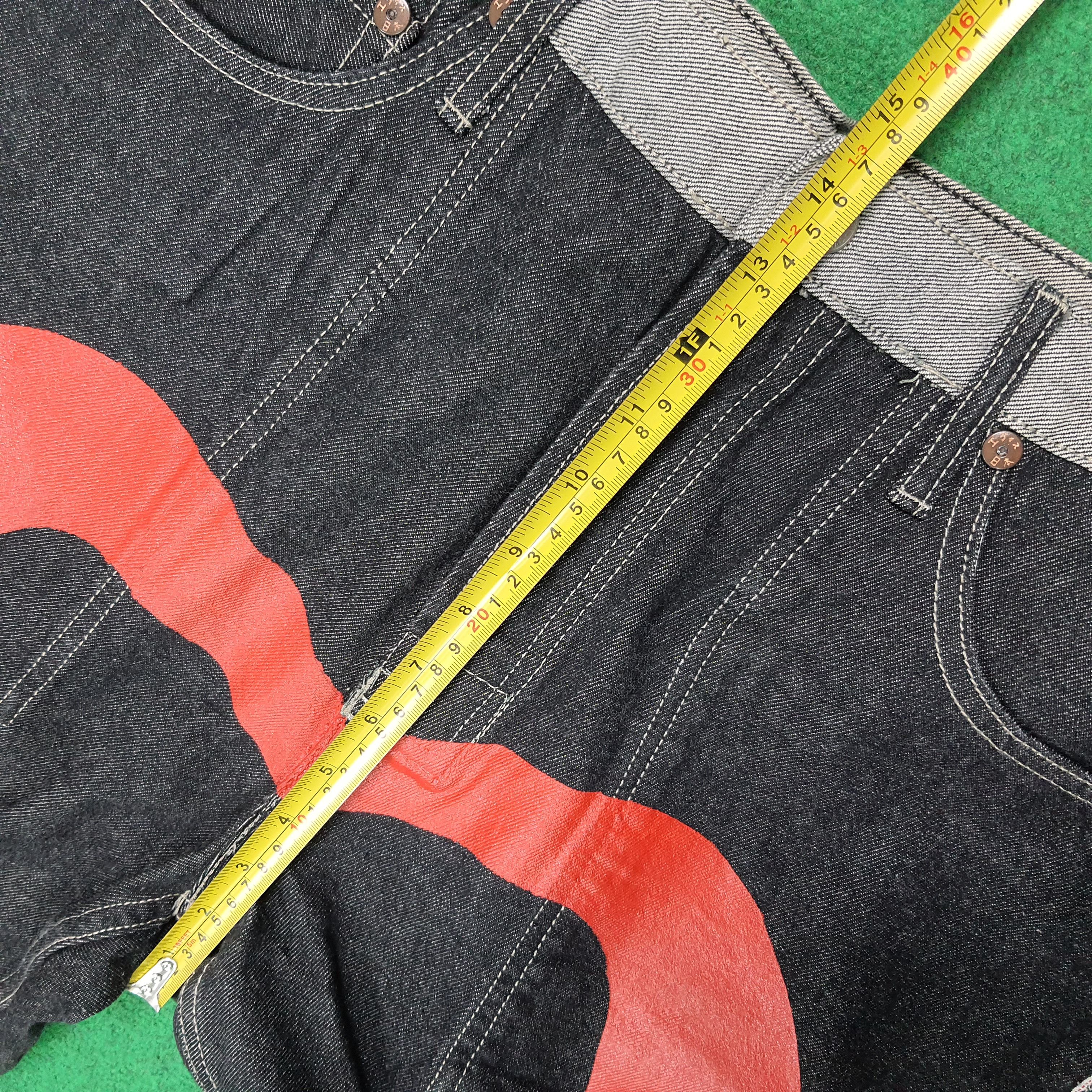 Evisu Vintage Evisu Paris Selvedge Reversible Custom Daicock Jeans Size US 35 - 19 Thumbnail