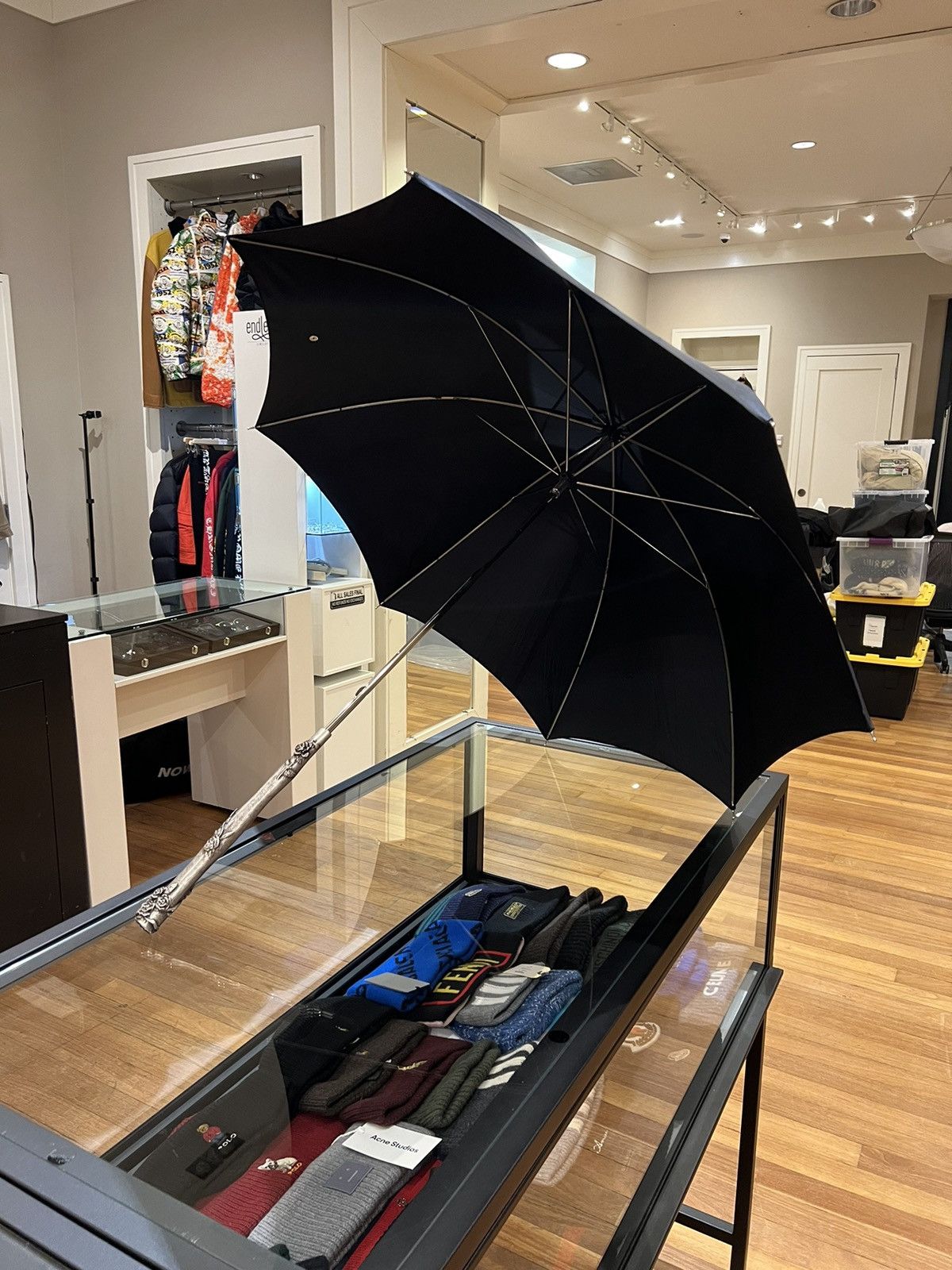Enfants Riches Deprimes Enfants Riches Deprimes Rose Thorn Handle Umbrella Size ONE SIZE - 4 Thumbnail