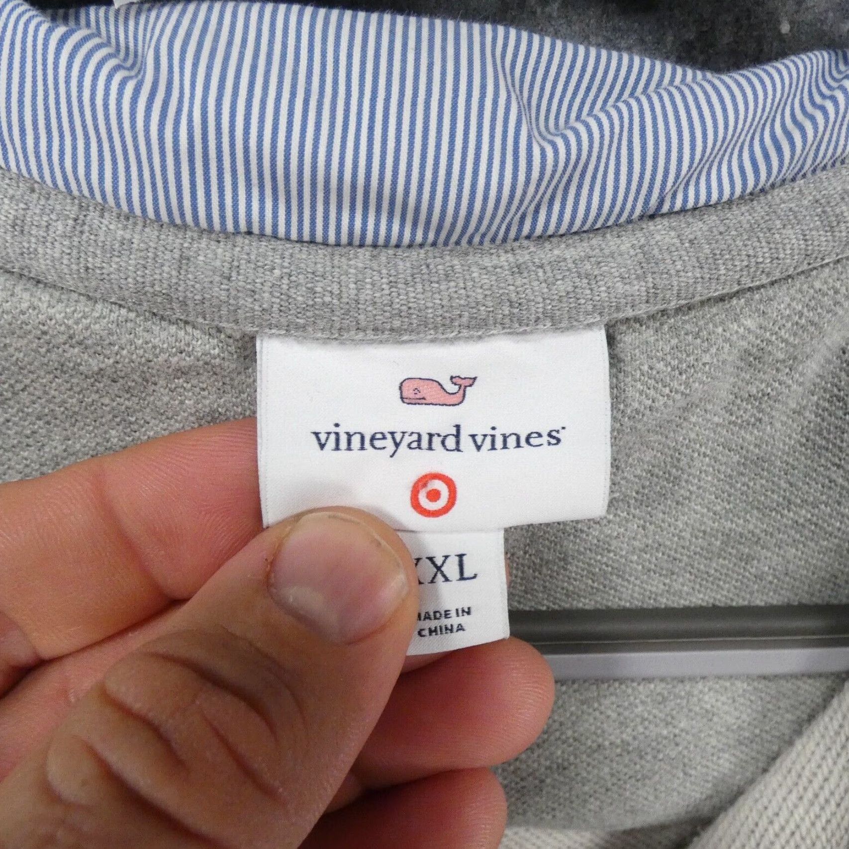 Vineyard Vines Vinyard Vines Sweater Mens 2XL Gray Lined Fleece 1/4 Zip Pullover Size US XXL / EU 58 / 5 - 7 Thumbnail