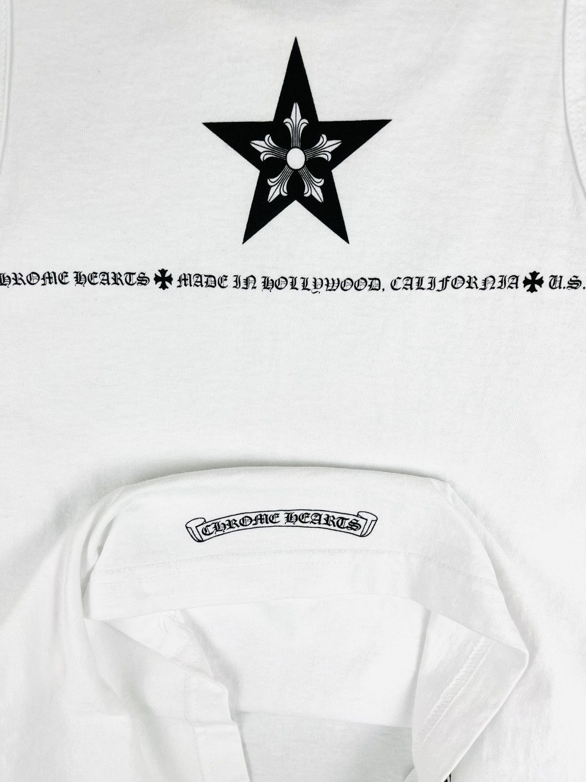 Chrome Hearts Chrome Hearts Made In Hollywood Star Tank Top White Size US S / EU 44-46 / 1 - 4 Thumbnail