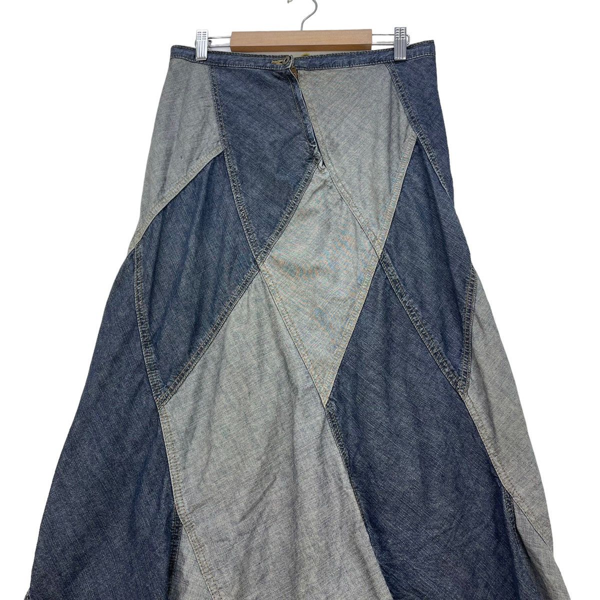 Japanese Brand × Other Patchwork Denim Skirt Size 30" / US 8 / IT 44 - 3 Thumbnail