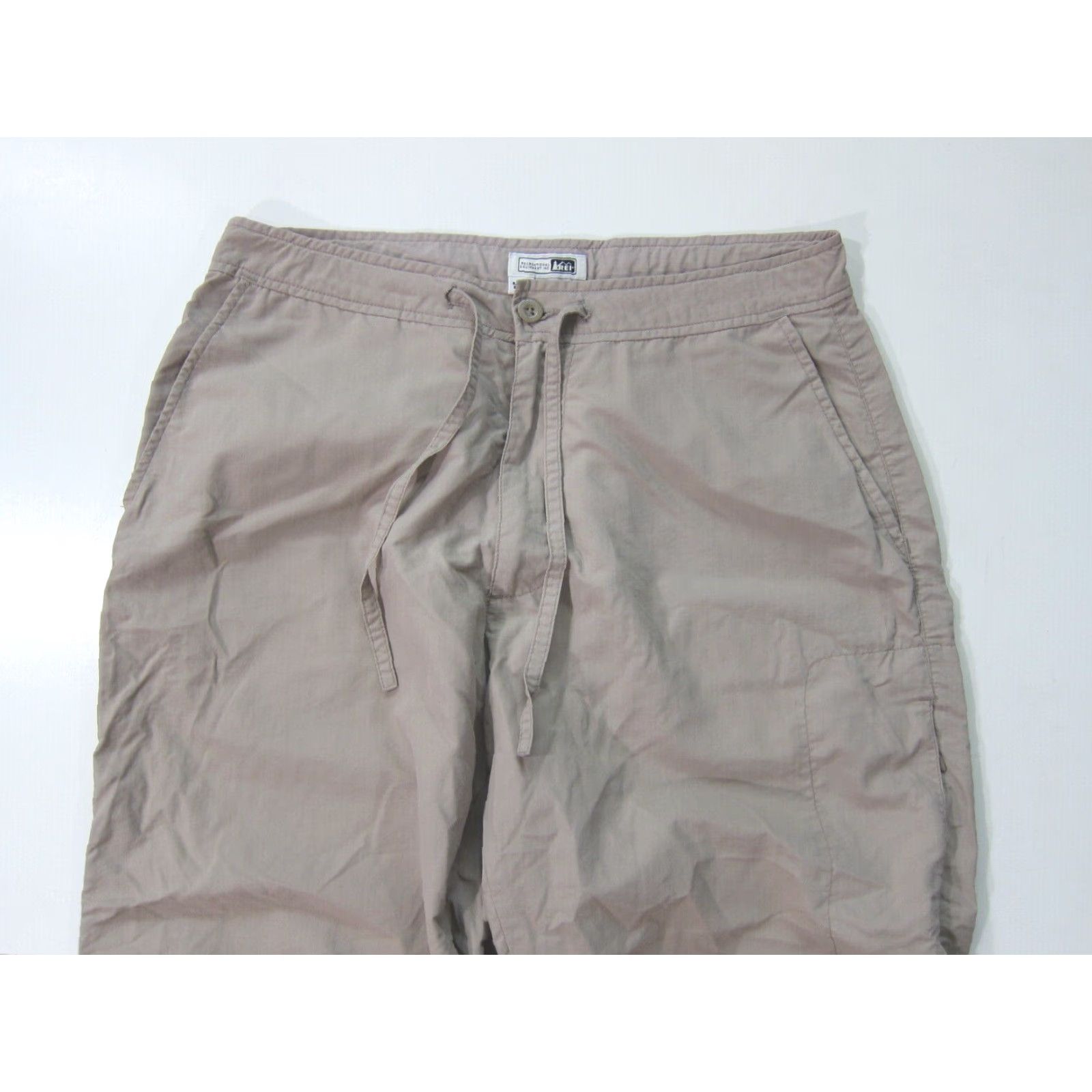 Vintage REI UPF 50+ 100% Nylon Brown Lightweight Pocket Hike Travel Capri Crop Pant 8 Size 30" / US 8 / IT 44 - 4 Thumbnail