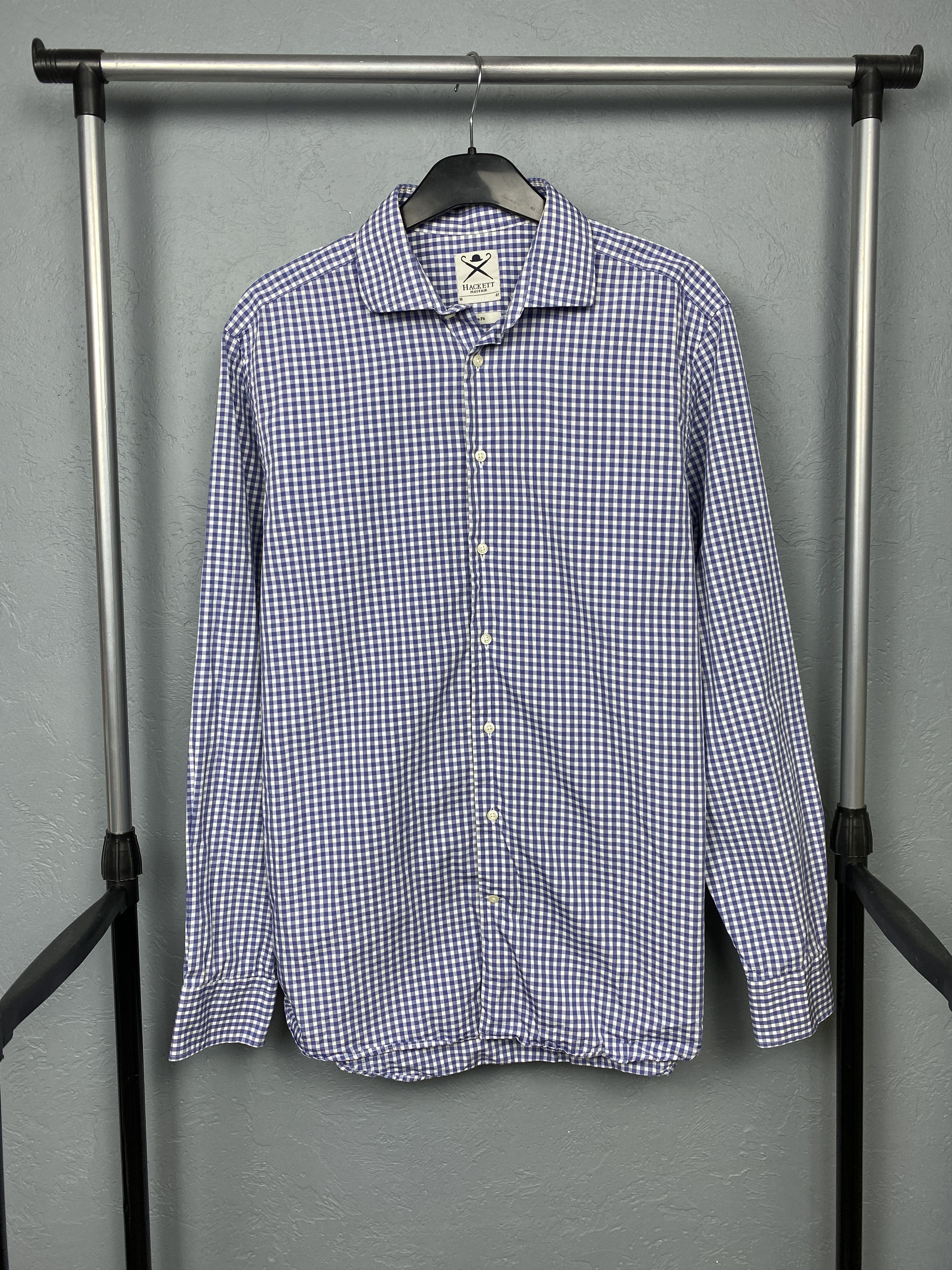 Hackett Hackett Vintage Mens Long Sleeve Shirt Size US L / EU 52-54 / 3 - 1 Thumbnail