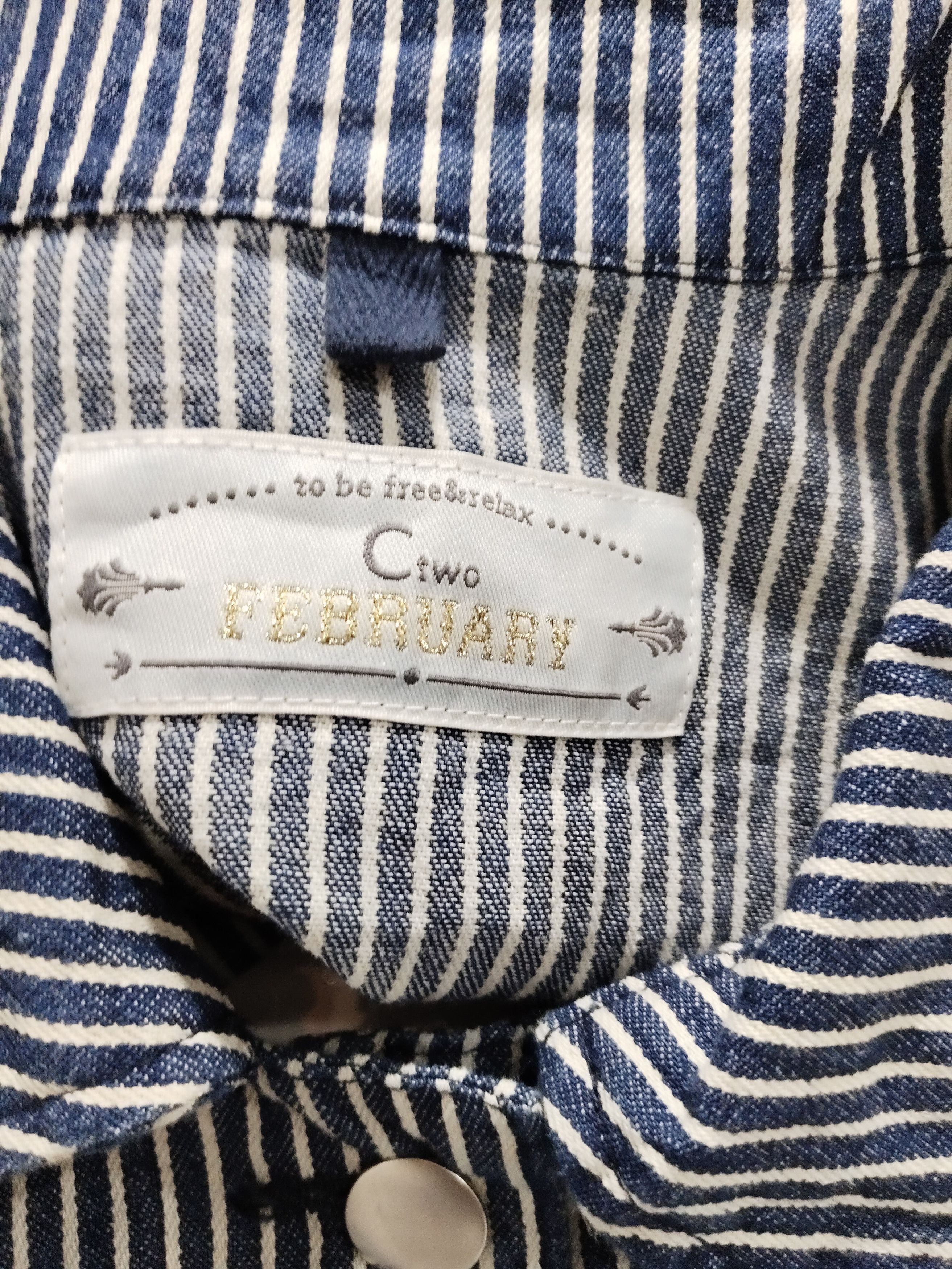 Japanese Brand Hickory Button Pocket Shirt Size L / US 10 / IT 46 - 4 Thumbnail
