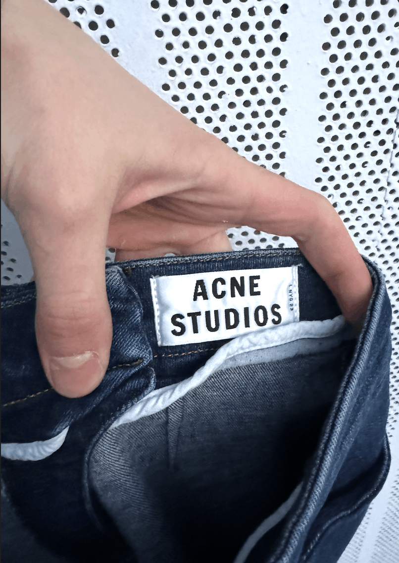 Acne Studios × Japanese Brand ACNE STUDIOS New Women Skin Used Blue Skinny Slim Fit Size 25" / US 0 / IT 36 - 8 Thumbnail