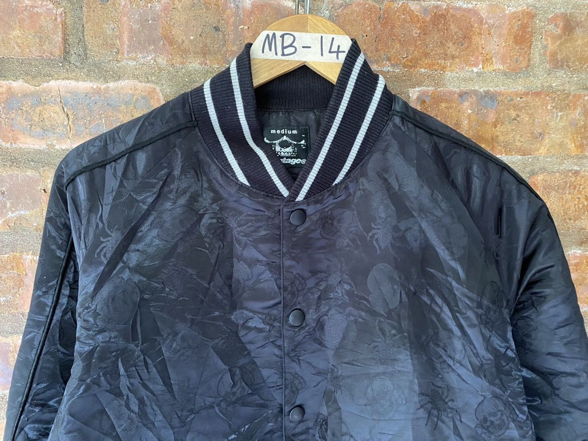 PHENOMENON 2000s Montage Skull and Spider embroidered varsity j Size US M / EU 48-50 / 2 - 3 Thumbnail