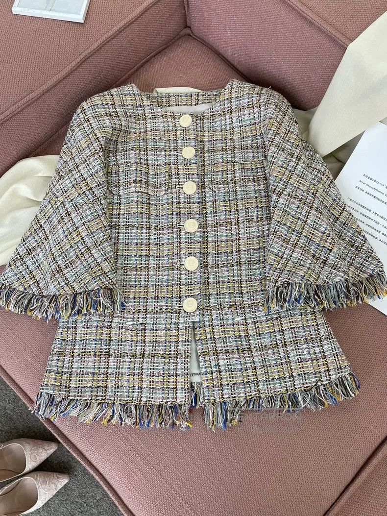Chanel Chanel Coloured tweed woven tassel jacket Size XS / US 0-2 / IT 36-38 - 1 Thumbnail