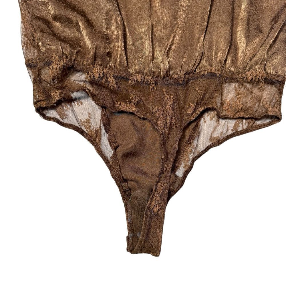 Free People NWT New Free People Tell Me More Toffee Brown Bodysuit Size Size M / US 6-8 / IT 42-44 - 9 Thumbnail