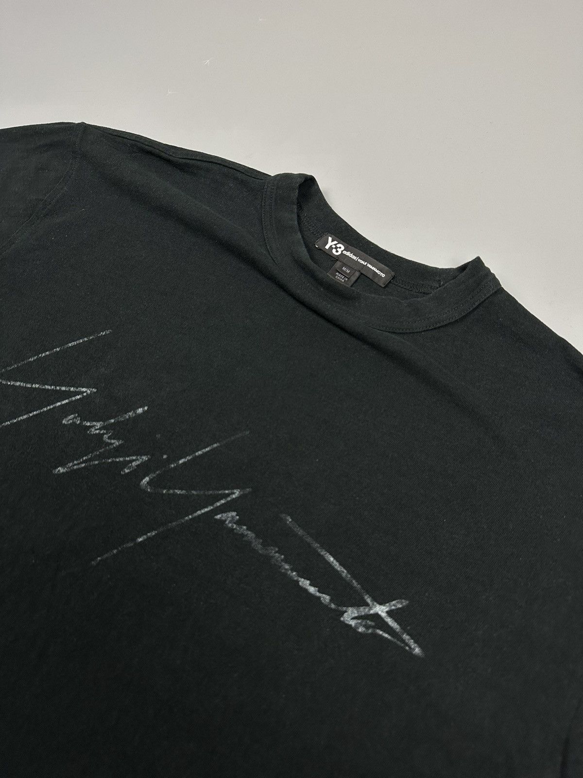 Adidas ADIDAS Y3 YOHJI YAMAMOTO SPELL OUT TEE Size US M / EU 48-50 / 2 - 4 Thumbnail
