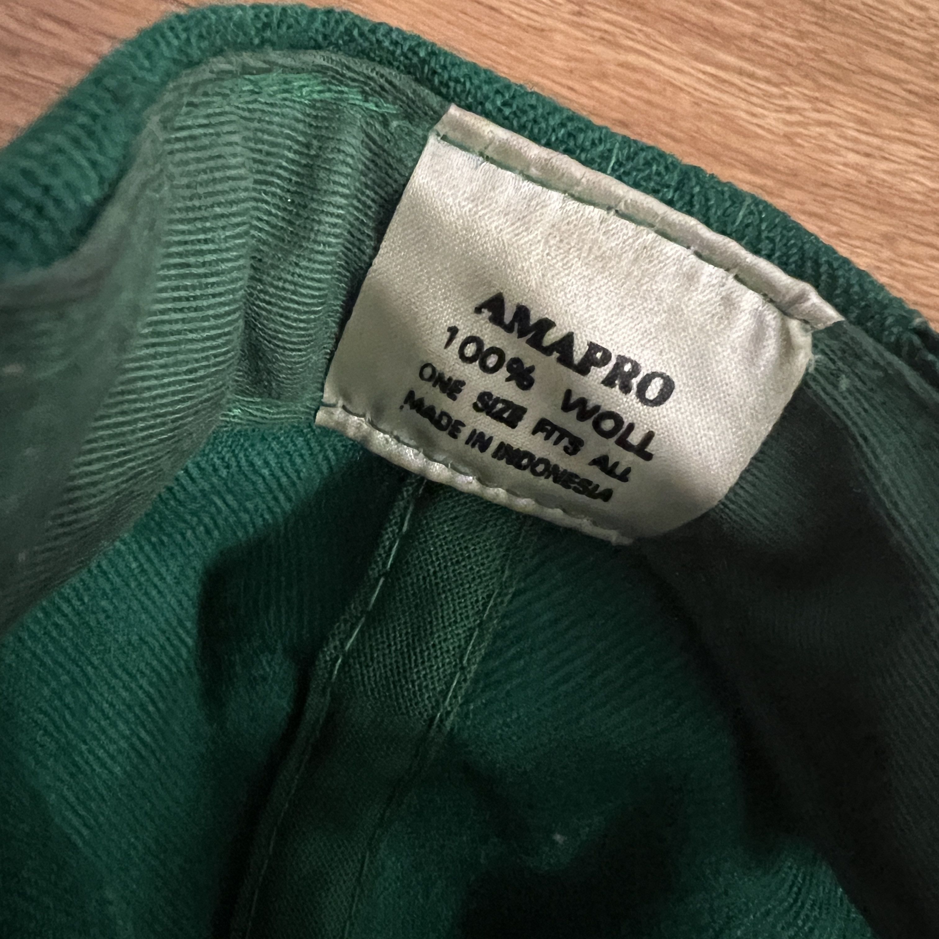 Other Vintage Kikwear Y2K 90s Skater Green Wool Snapback Hat Cap Size ONE SIZE - 5 Thumbnail