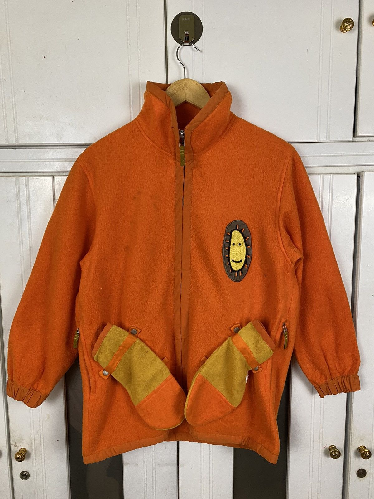 Vintage ✅️Vintage Rizzi 1995 Fleece Jacket Orange Size US L / EU 52-54 / 3 - 2 Thumbnail