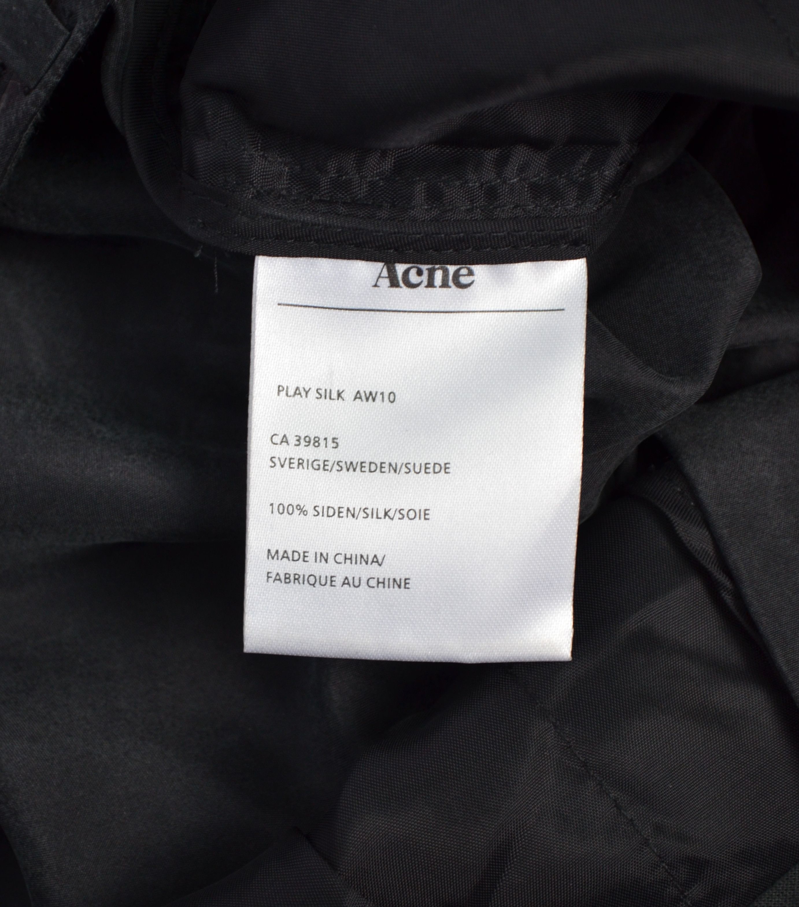 Acne Studios × Designer Acne Studios Play 100% Silk Pants Size 40 Zip Details Size 40" / US 18 - 10 Thumbnail