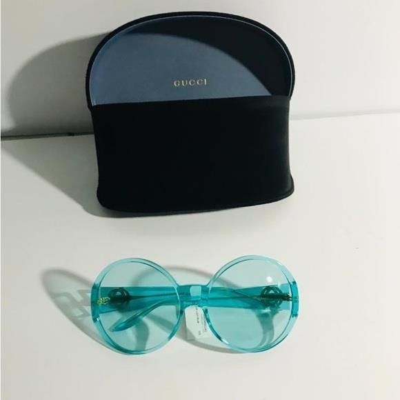 Gucci GUCCI GG0954S 001 Prestige Light Blue Sunglasses","descripti Size ONE SIZE - 6 Thumbnail