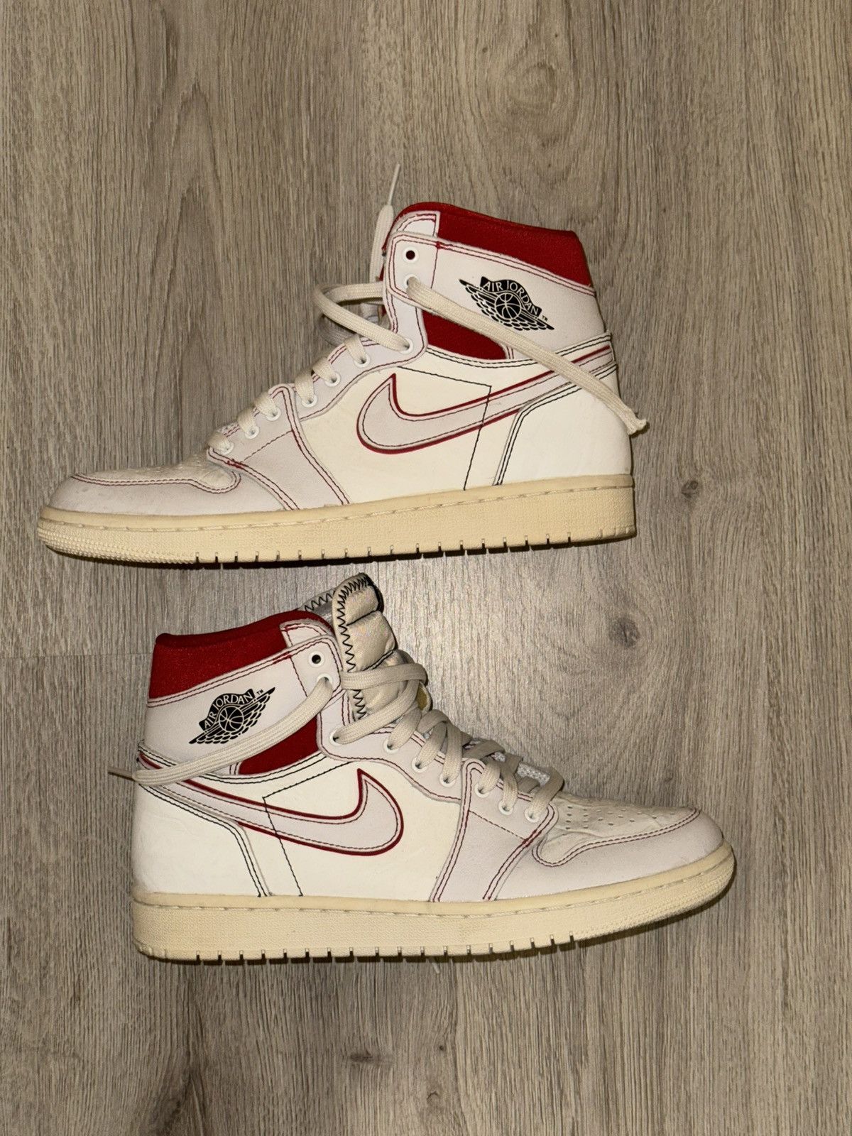 Jordan Brand Jordan 1 Retro High Phantom Gym Red 555088-160 Size US 8.5 / EU 41-42 - 2 Thumbnail