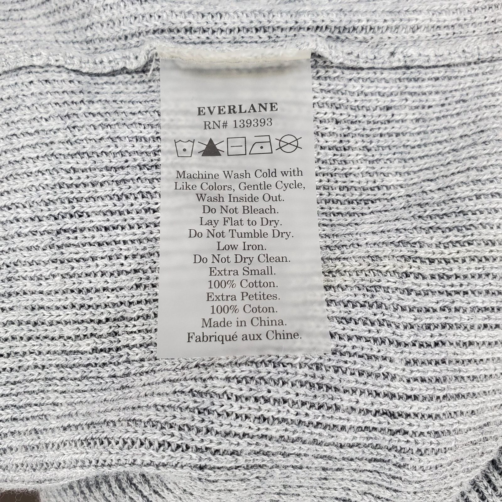 Everlane Everlane Gray Knit Top XS Size XS / US 0-2 / IT 36-38 - 7 Thumbnail