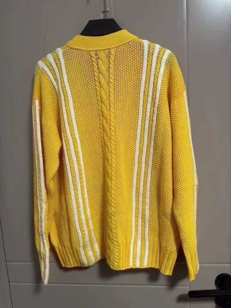 Gucci Gucci x Adidas Yellow Knitted Cardigan Sweater-2505 Size S / US 4 / IT 40 - 2 Thumbnail