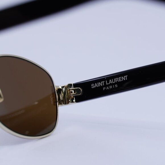 Saint Laurent Paris 🕶️ New Saint Laurent SL706 001 Sunglasses - Light Gold Size ONE SIZE - 7 Thumbnail