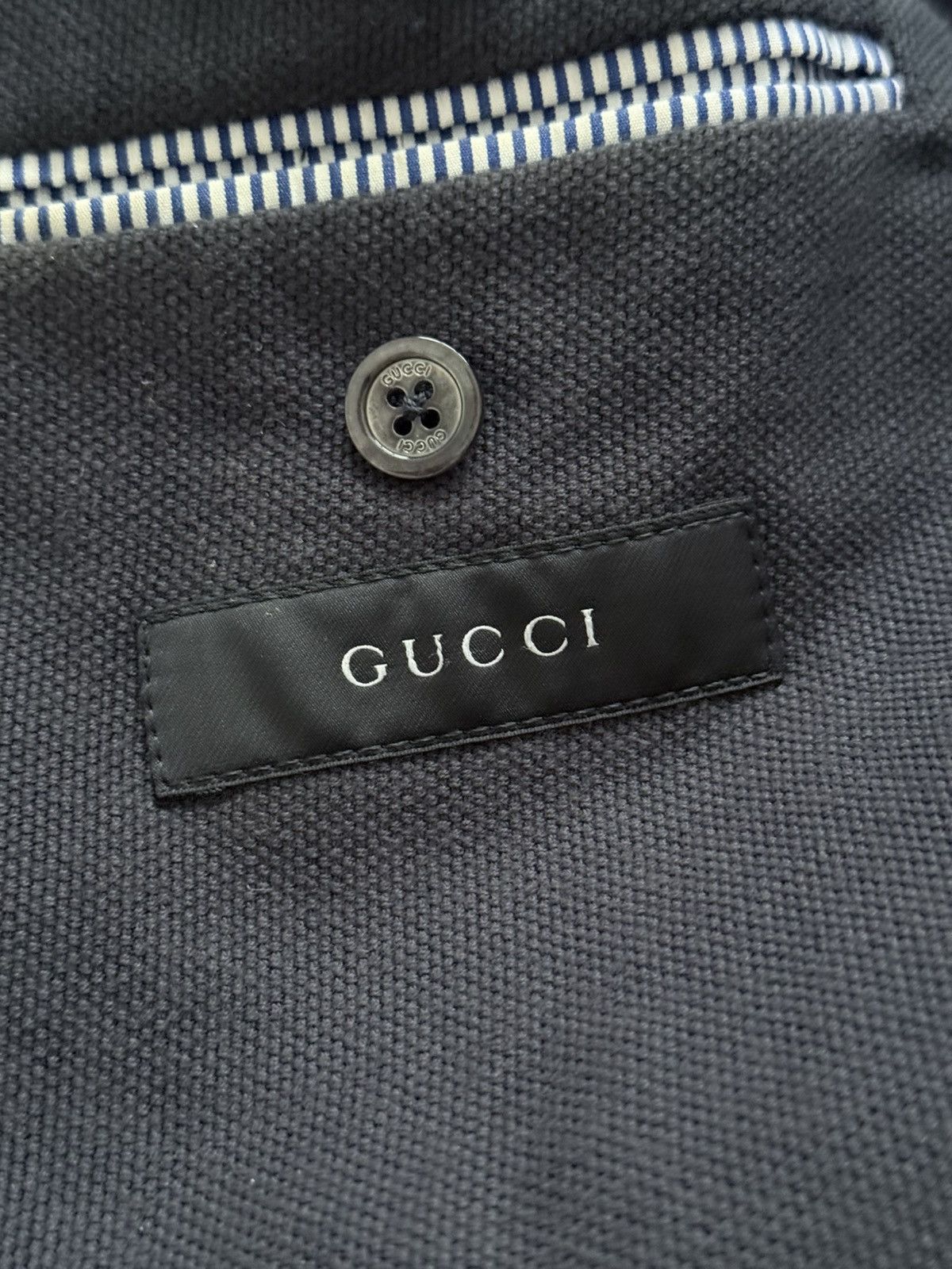 Gucci Gucci By Tom Ford Black Faded Blazer Jacket Size 40R - 9 Thumbnail