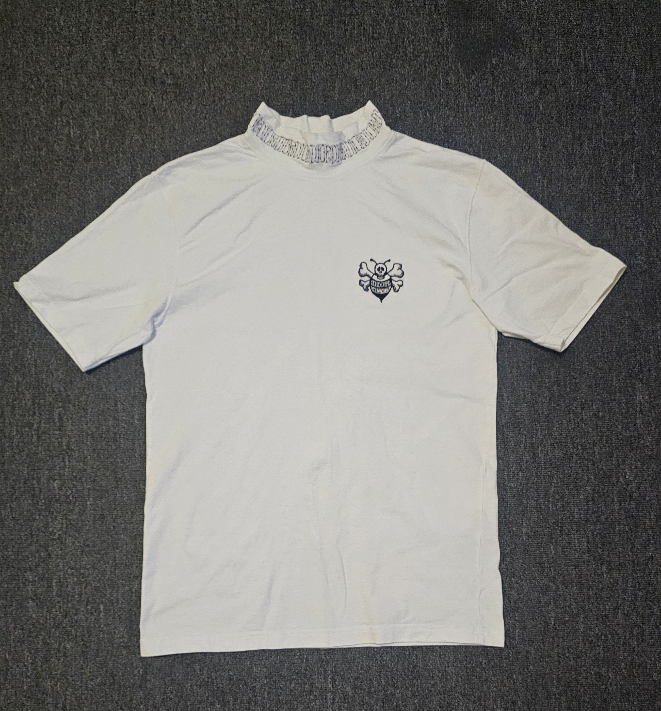 Dior × Hedi Slimane Original Dior Homme AW04 e white t-shirt size