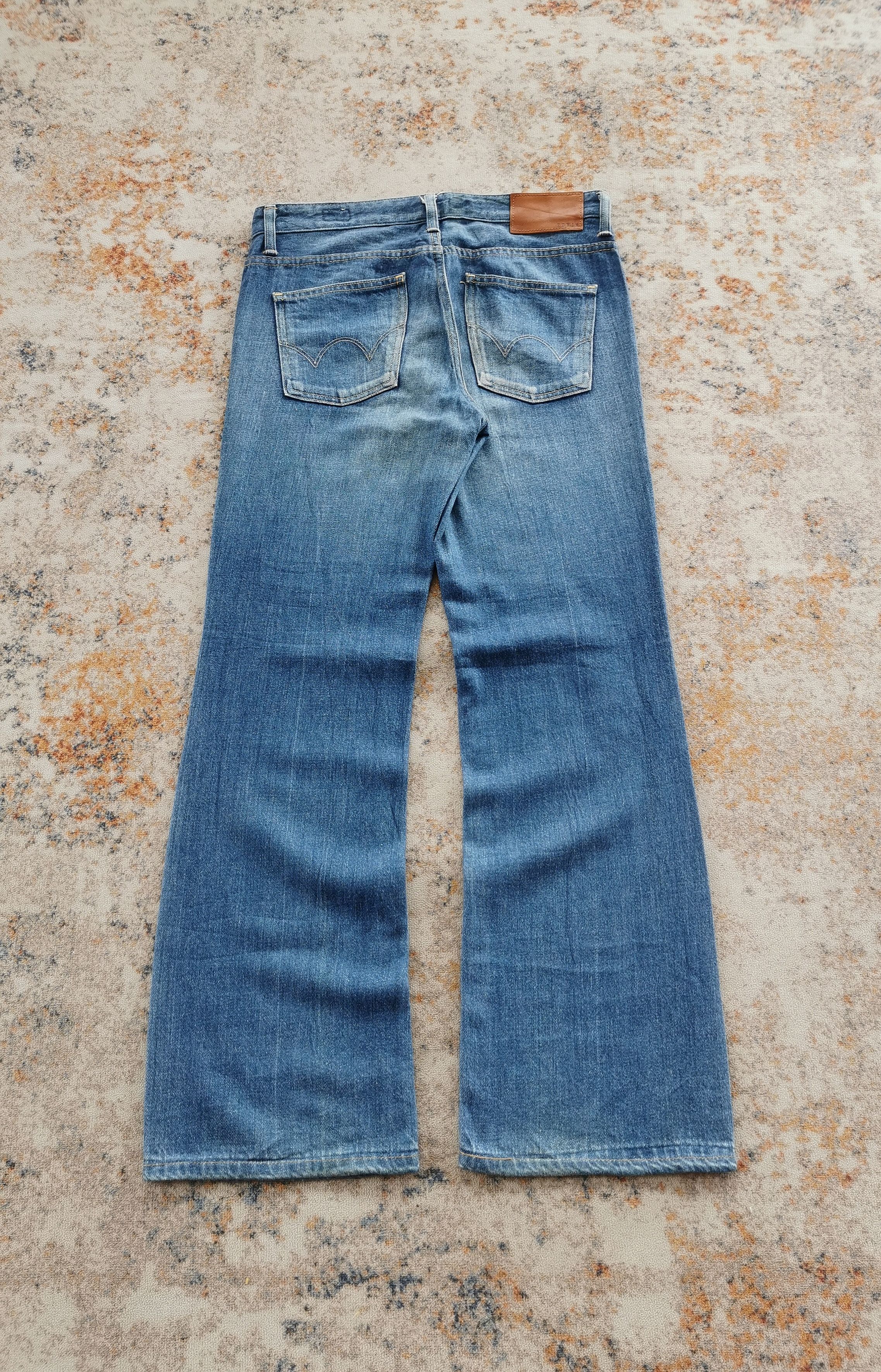 Edwin Edwin Flared Distressed Bootcut Jeans Size US 28 / EU 44 - 2 Thumbnail